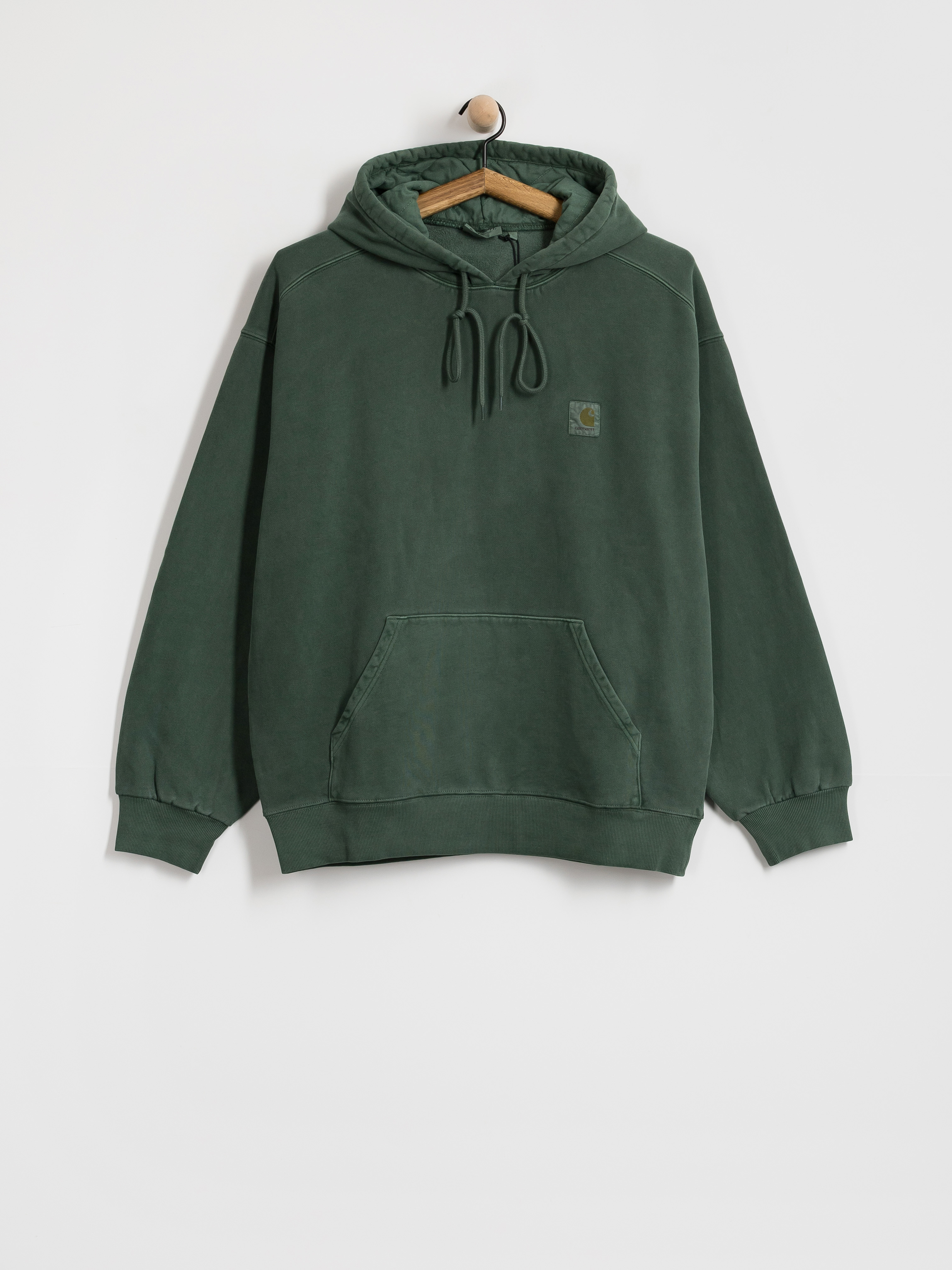 Bluza z kapturem Carhartt WIP Vista HD (dark scarab/garment dyed)