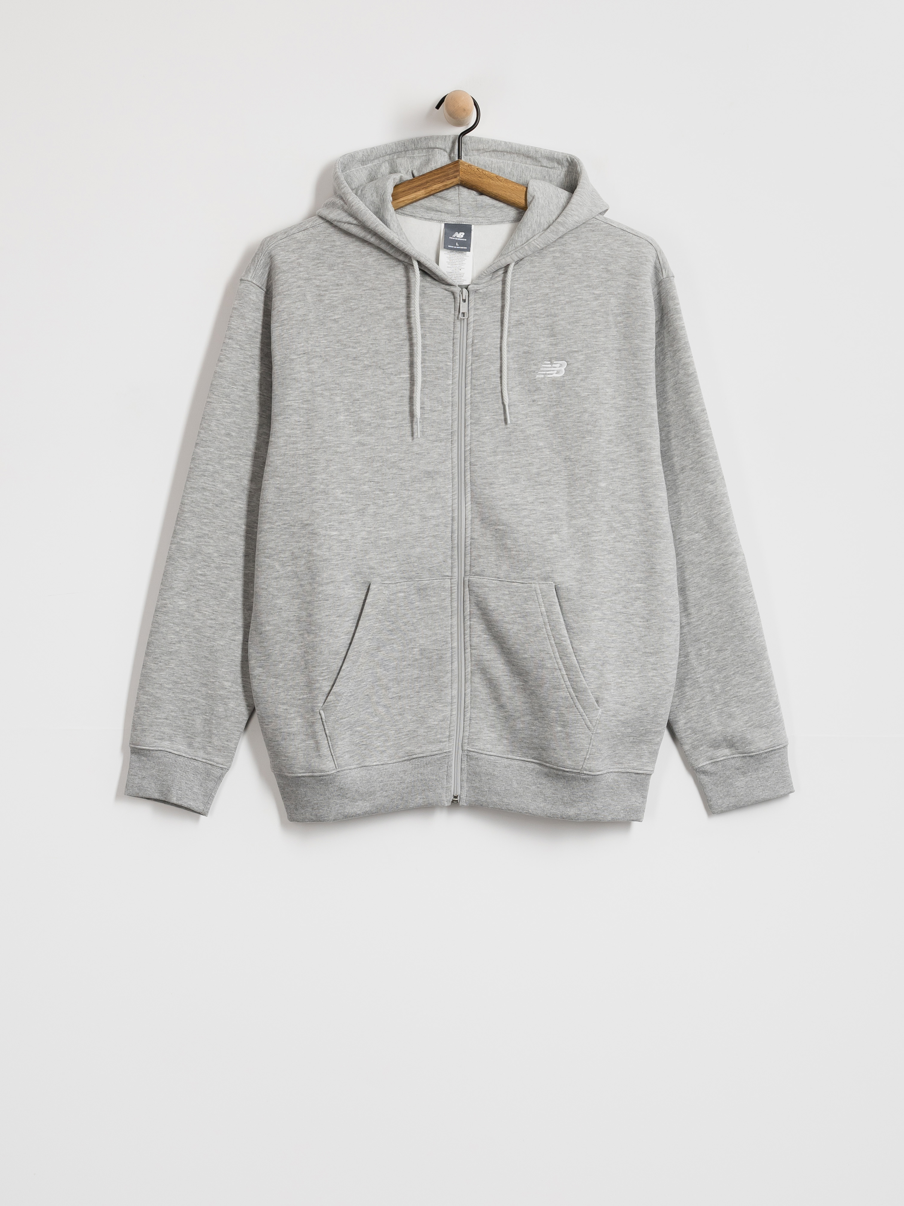 Bluza z kapturem New Balance Sport Essentials Logo ZHD (athletic grey)