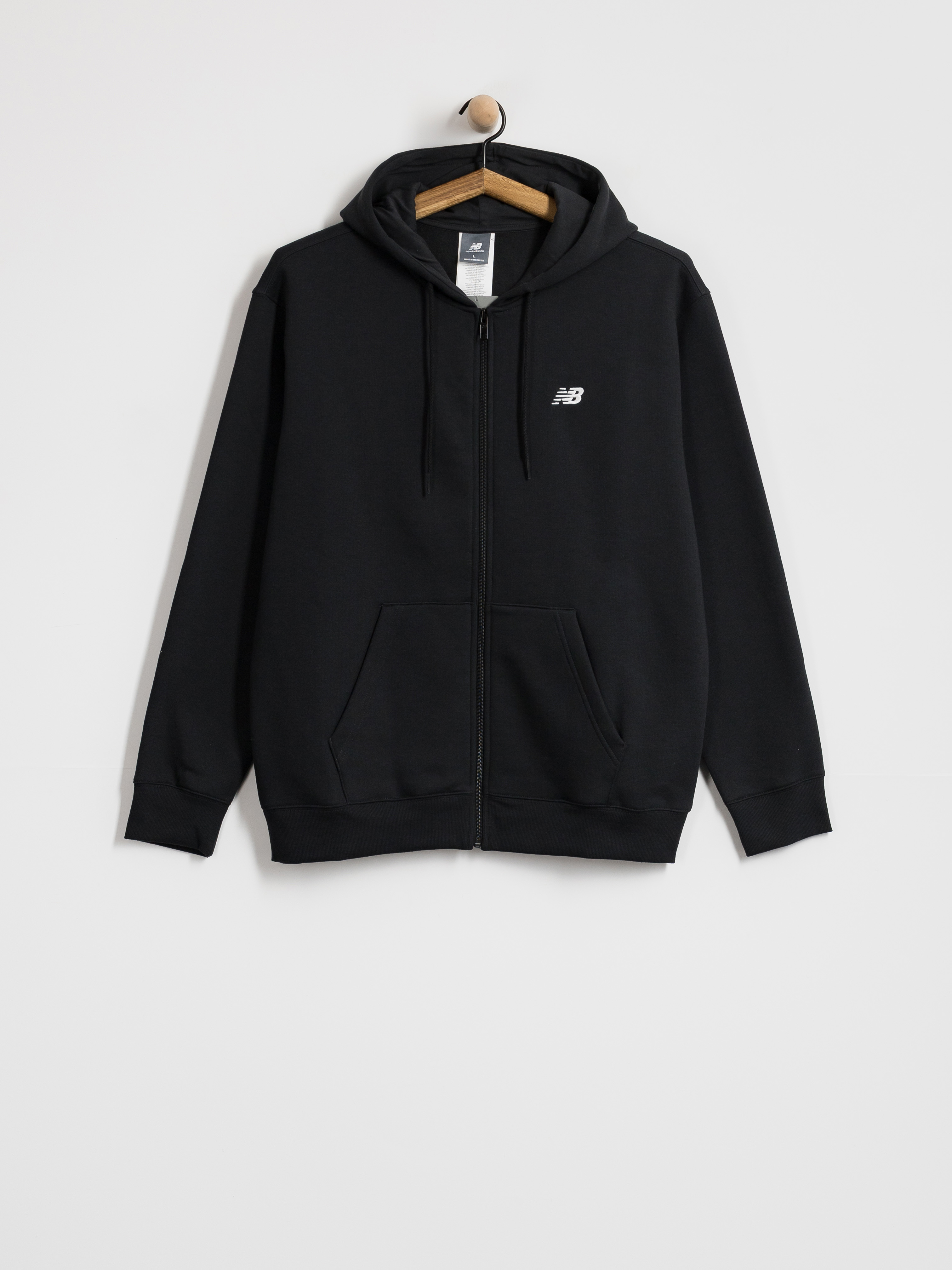 Bluza z kapturem New Balance Sport Essentials Logo ZHD (black)