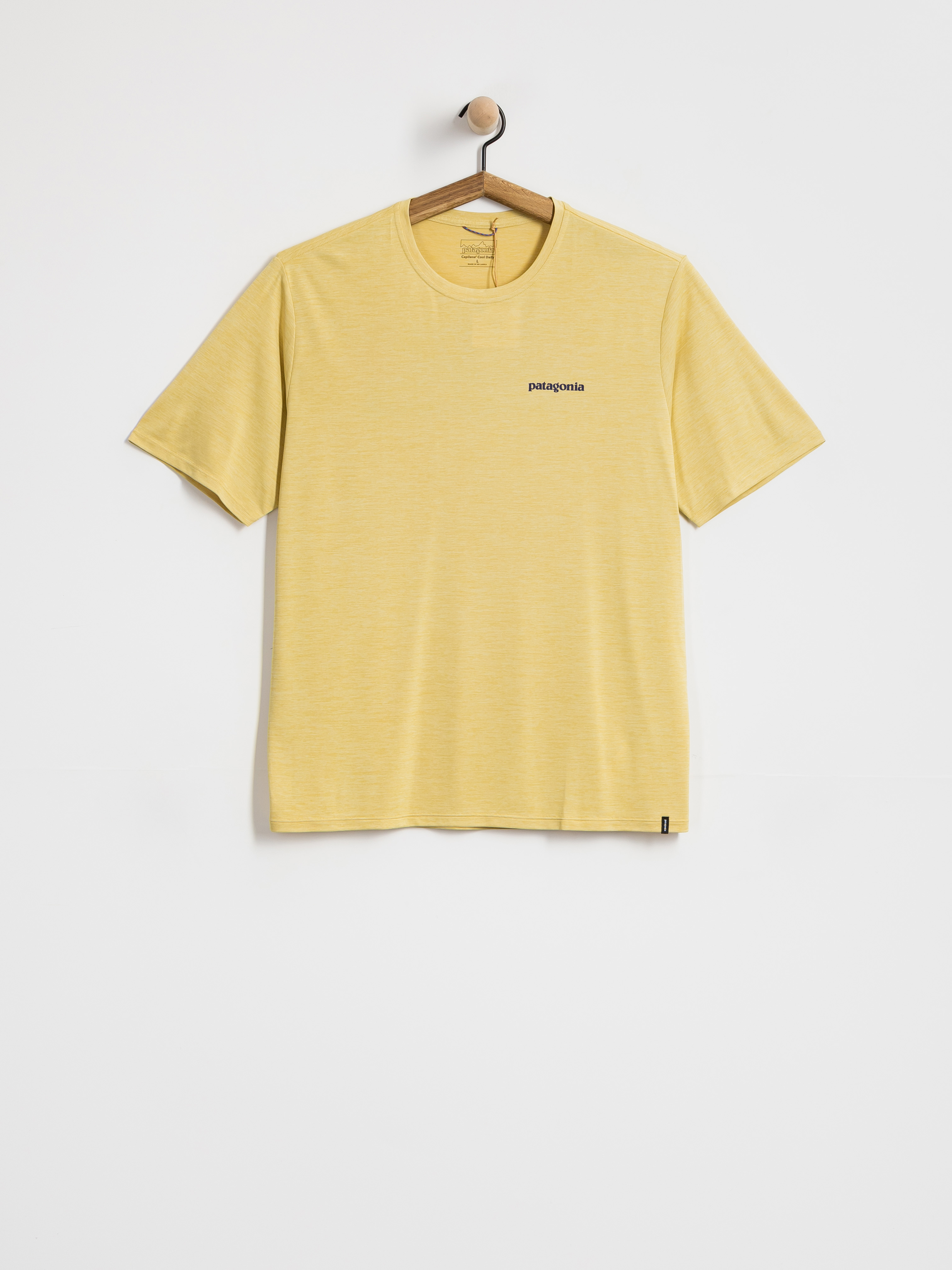 T-shirt Patagonia Cap Cool Daily Boardshort Logo (limestone yellow light limestone yellow x dye)
