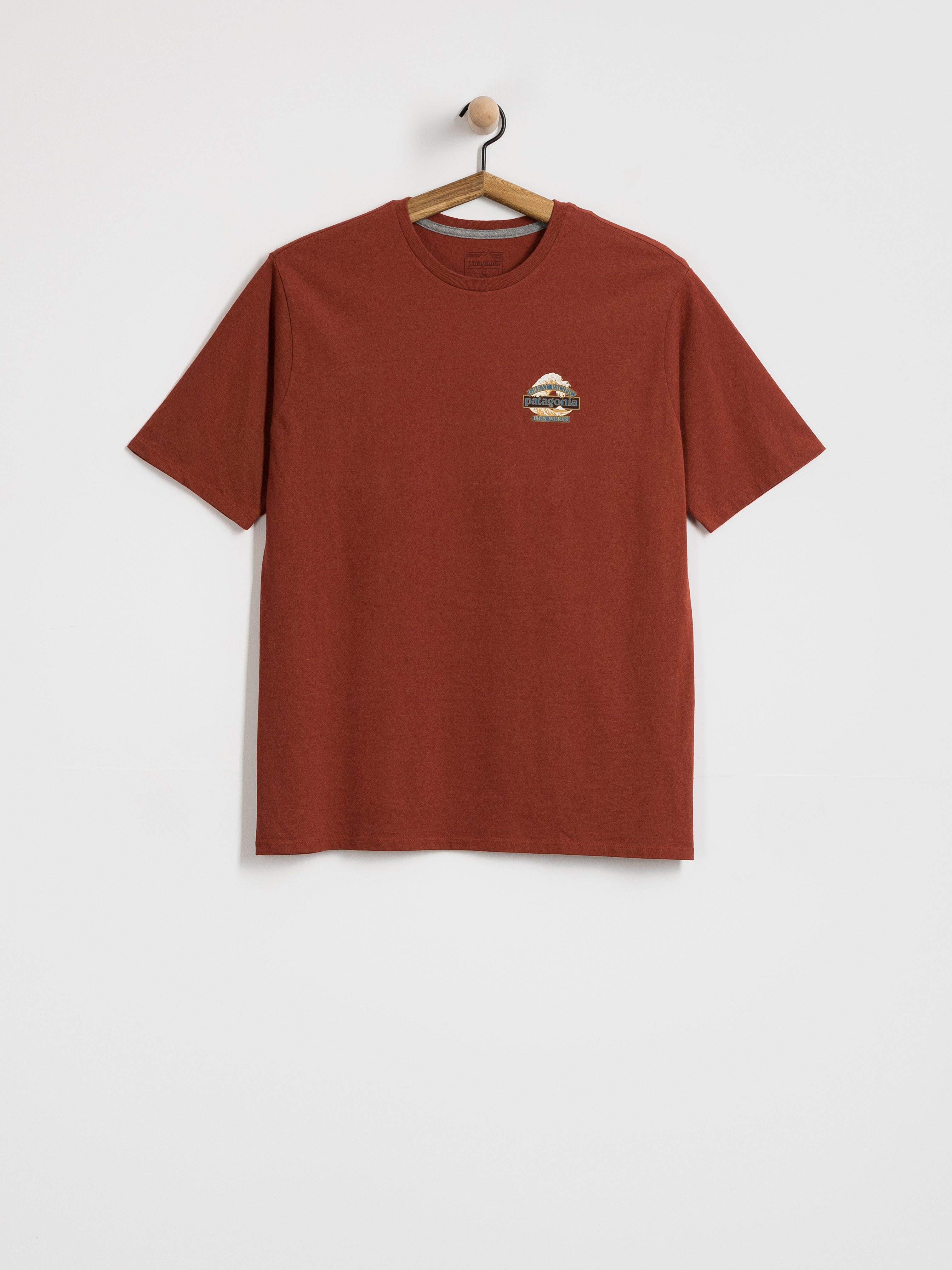 T-shirt Patagonia Great Waves Responsibili (rusty red)