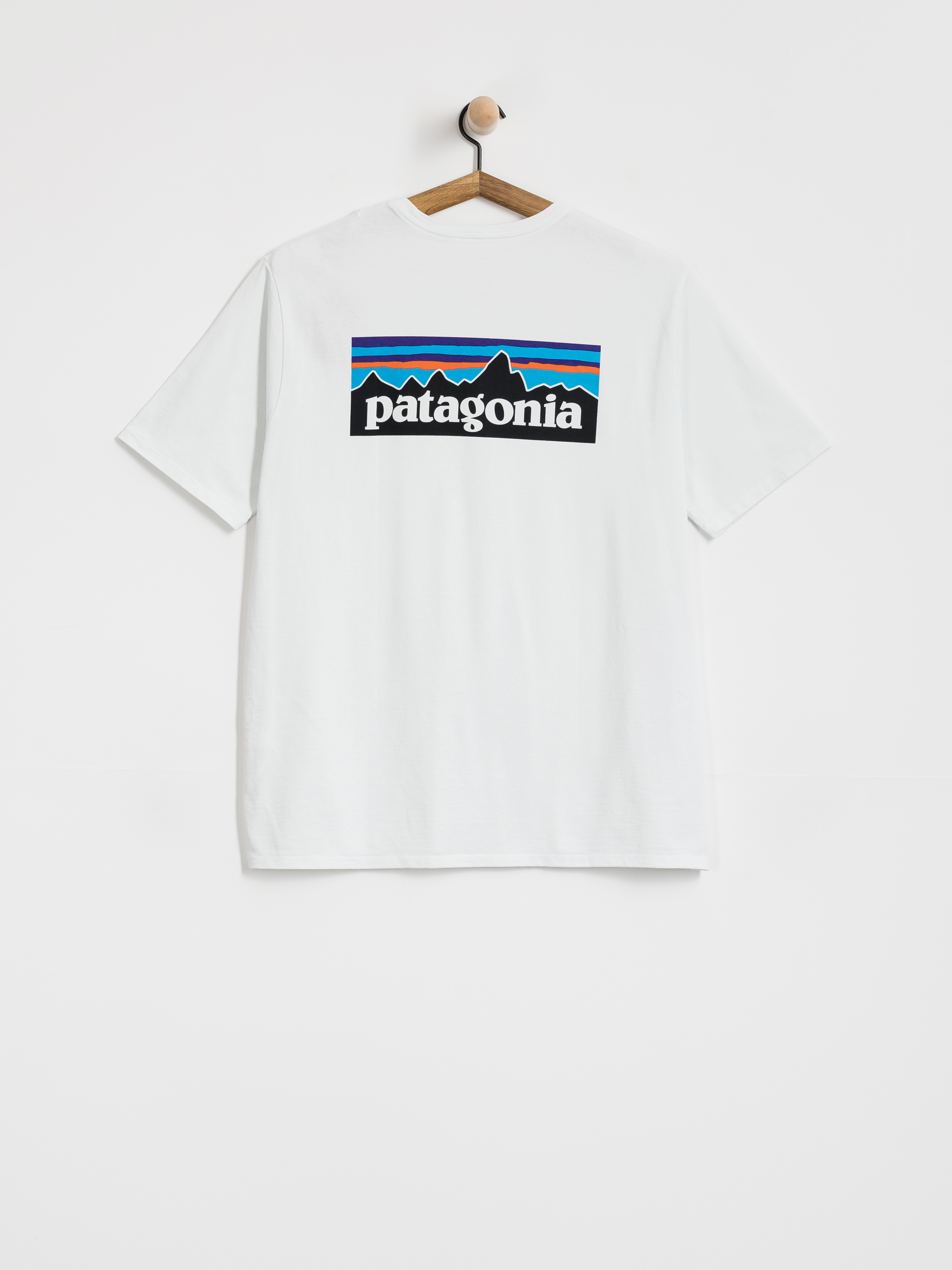T-shirt Patagonia P 6 Logo Responsibili (fiber white)