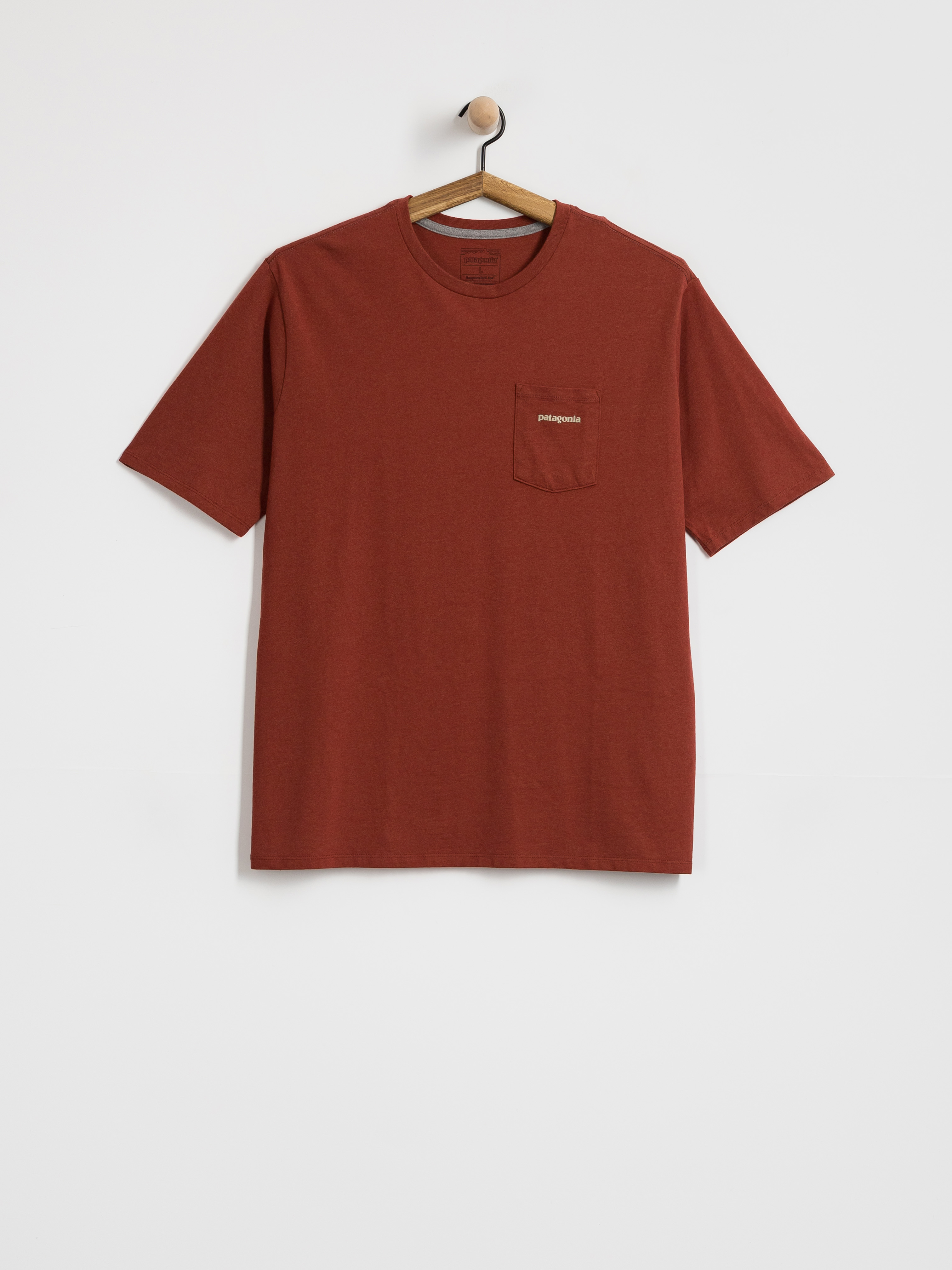 T-shirt Patagonia Boardshort Logo Pocket Responsibili (rusty red)