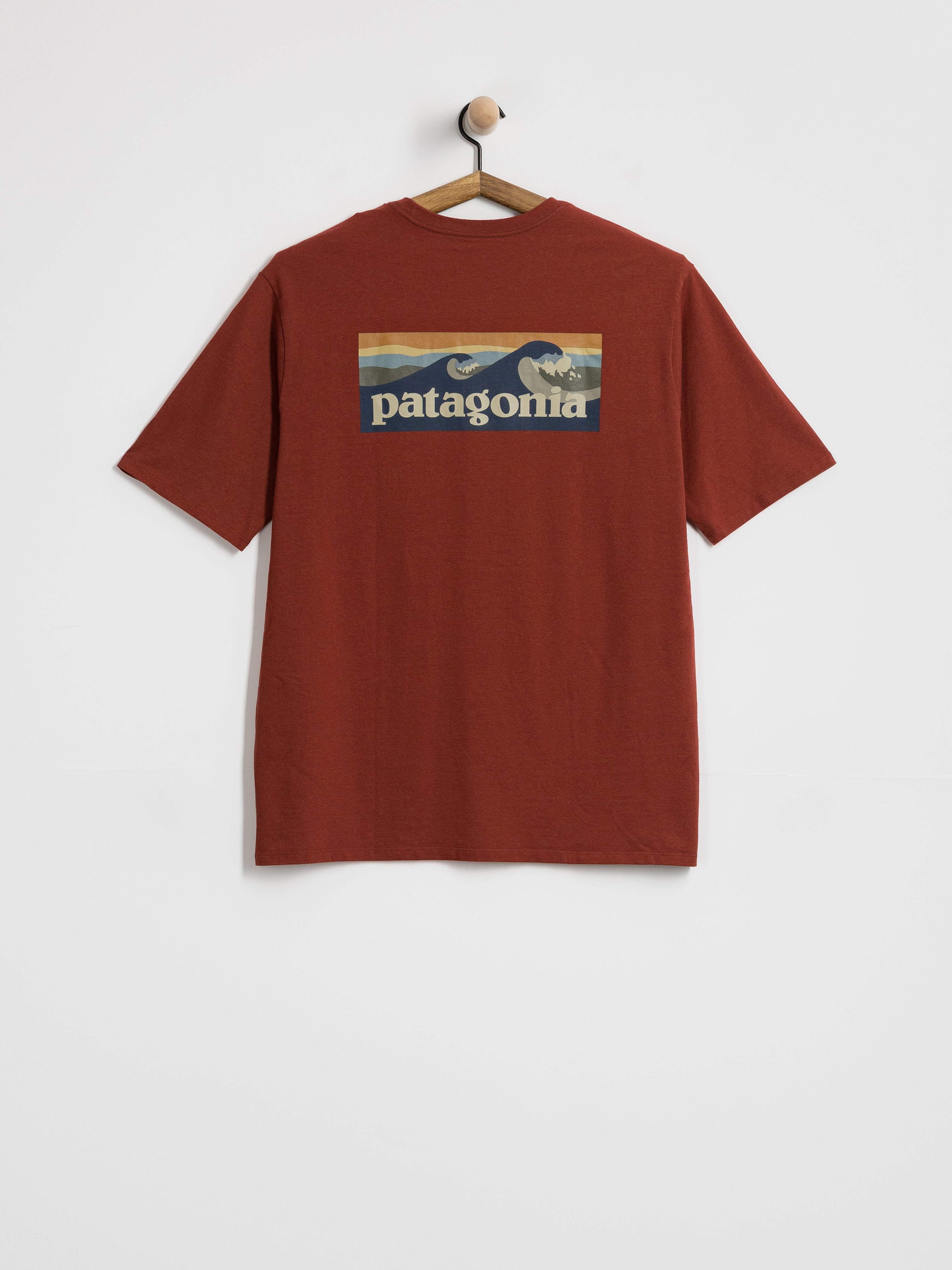 T-shirt Patagonia Boardshort Logo Pocket Responsibili (rusty red)
