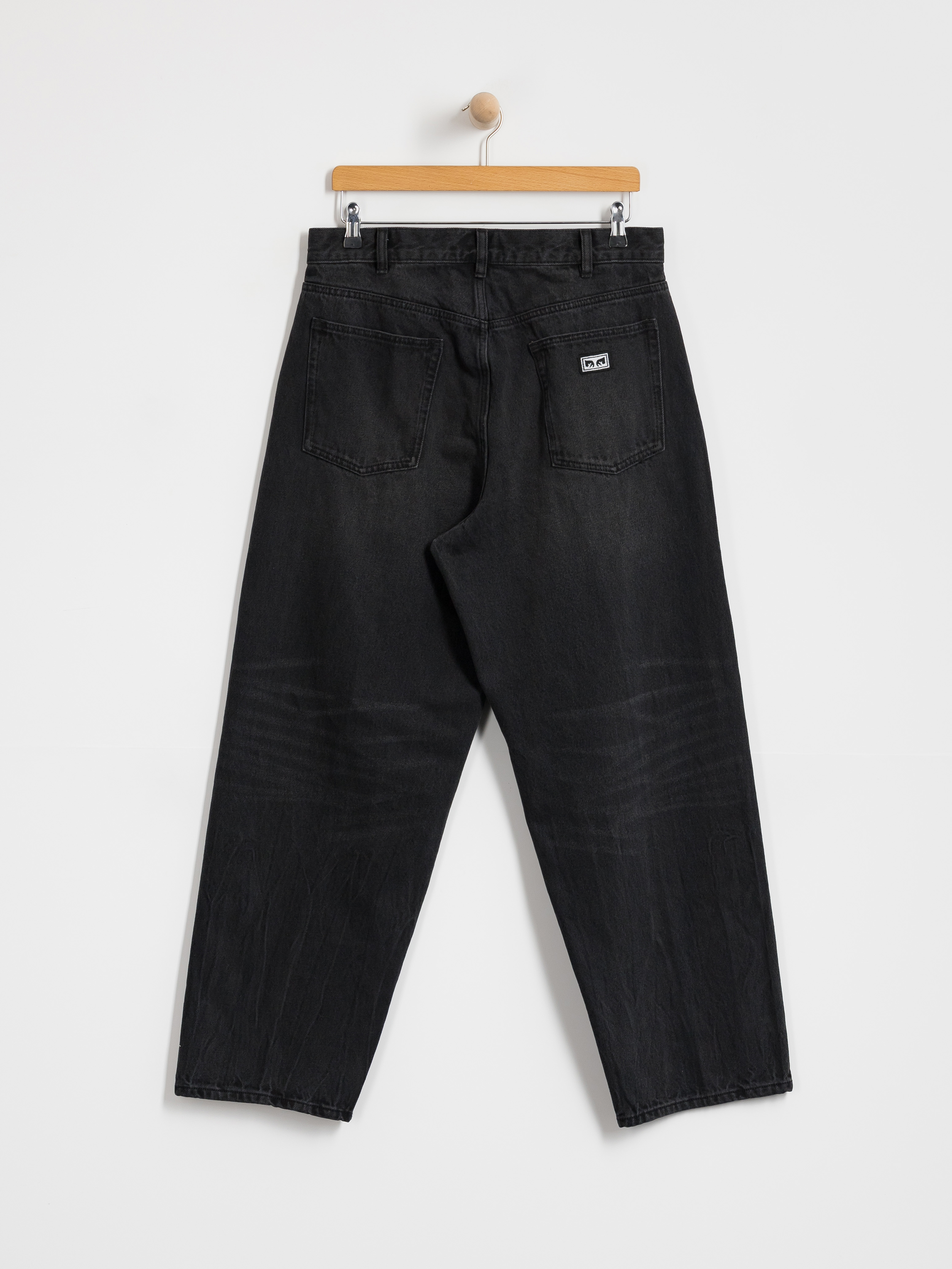 Spodnie OBEY Bigwig Baggy Denim (heavy vintage black)