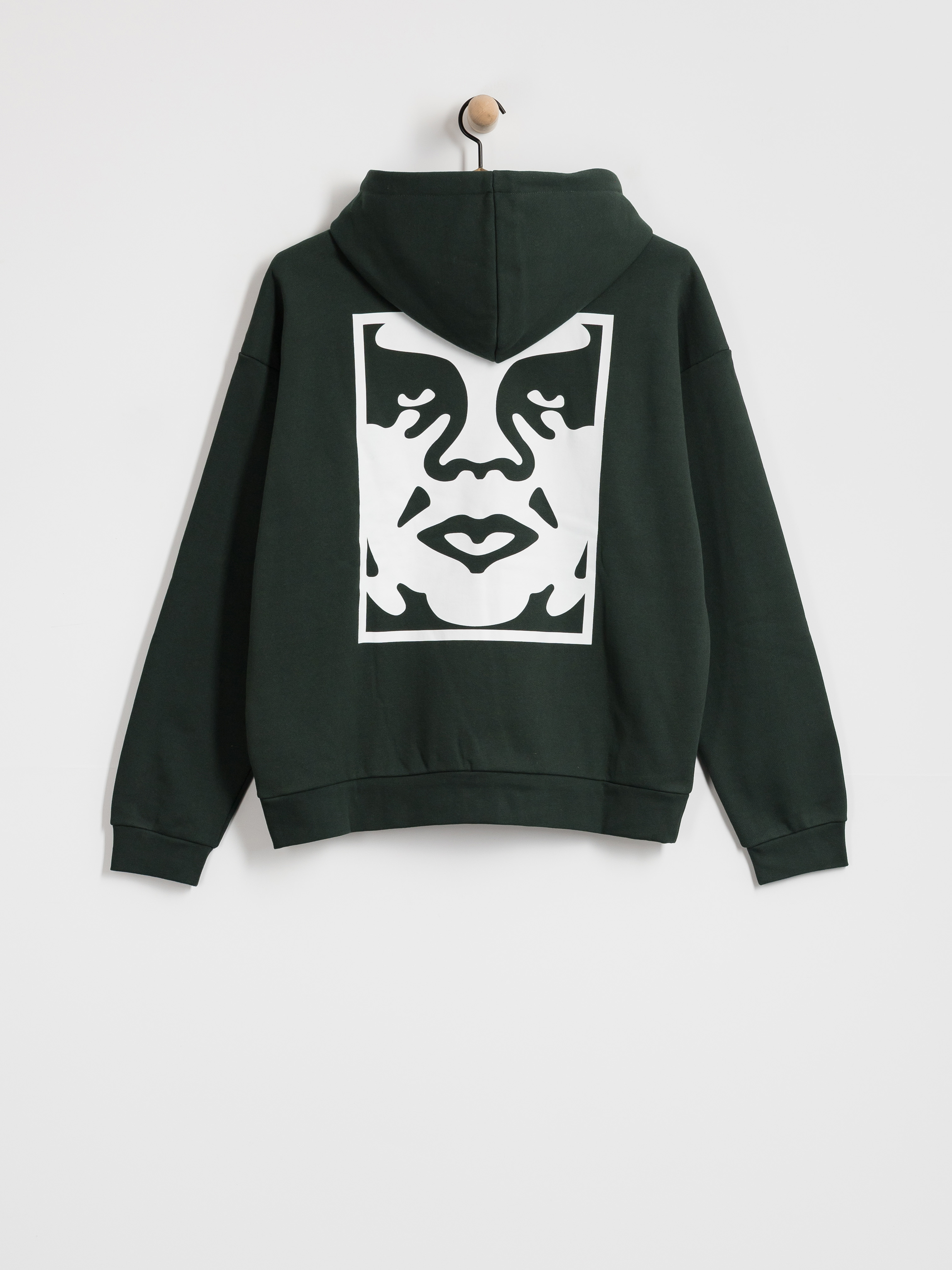 Bluza z kapturem OBEY Bold Icon Extra Heavy HD (green gables)