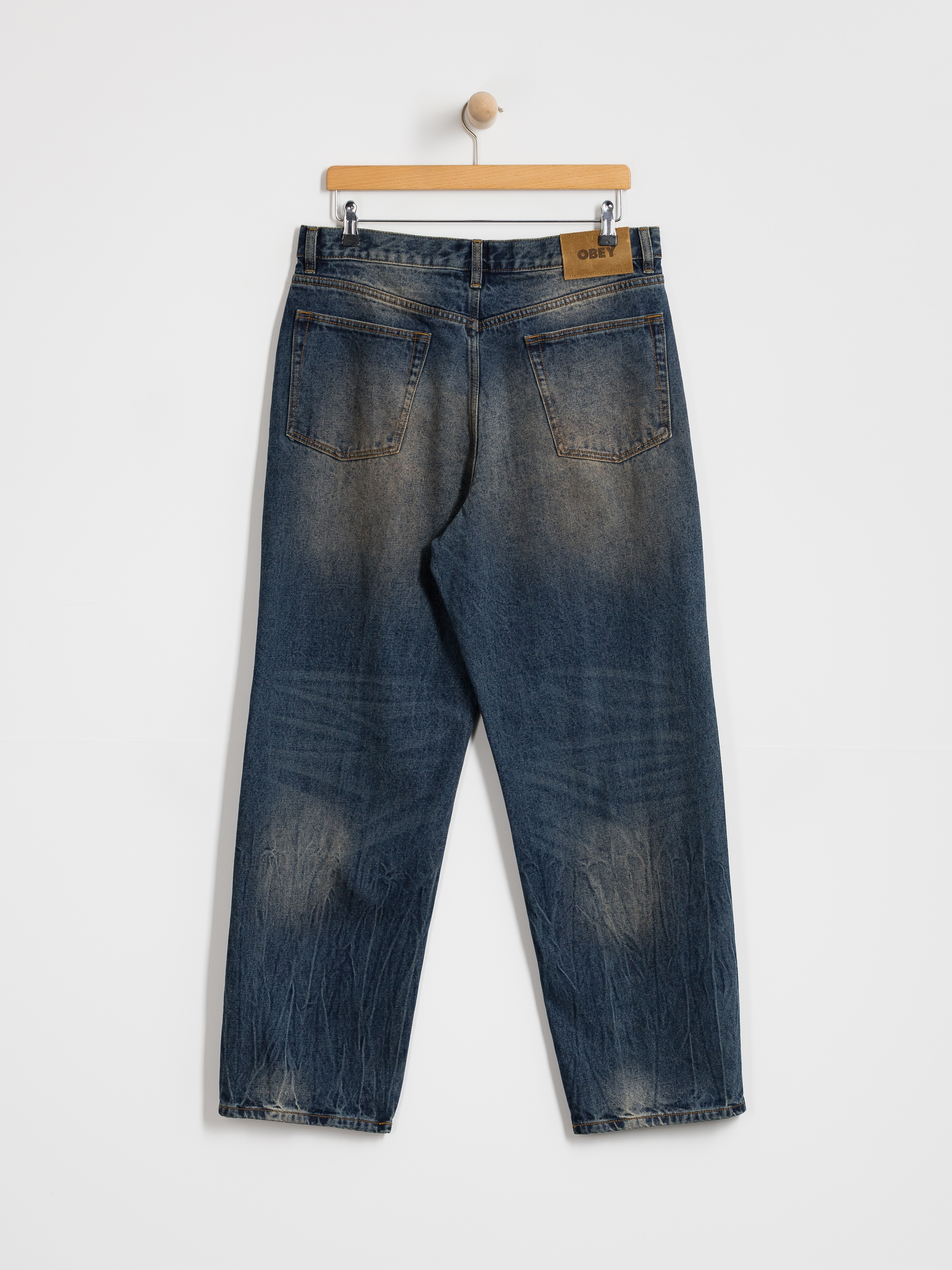 Spodnie OBEY Classic Baggy Denim (oil stained indigo)