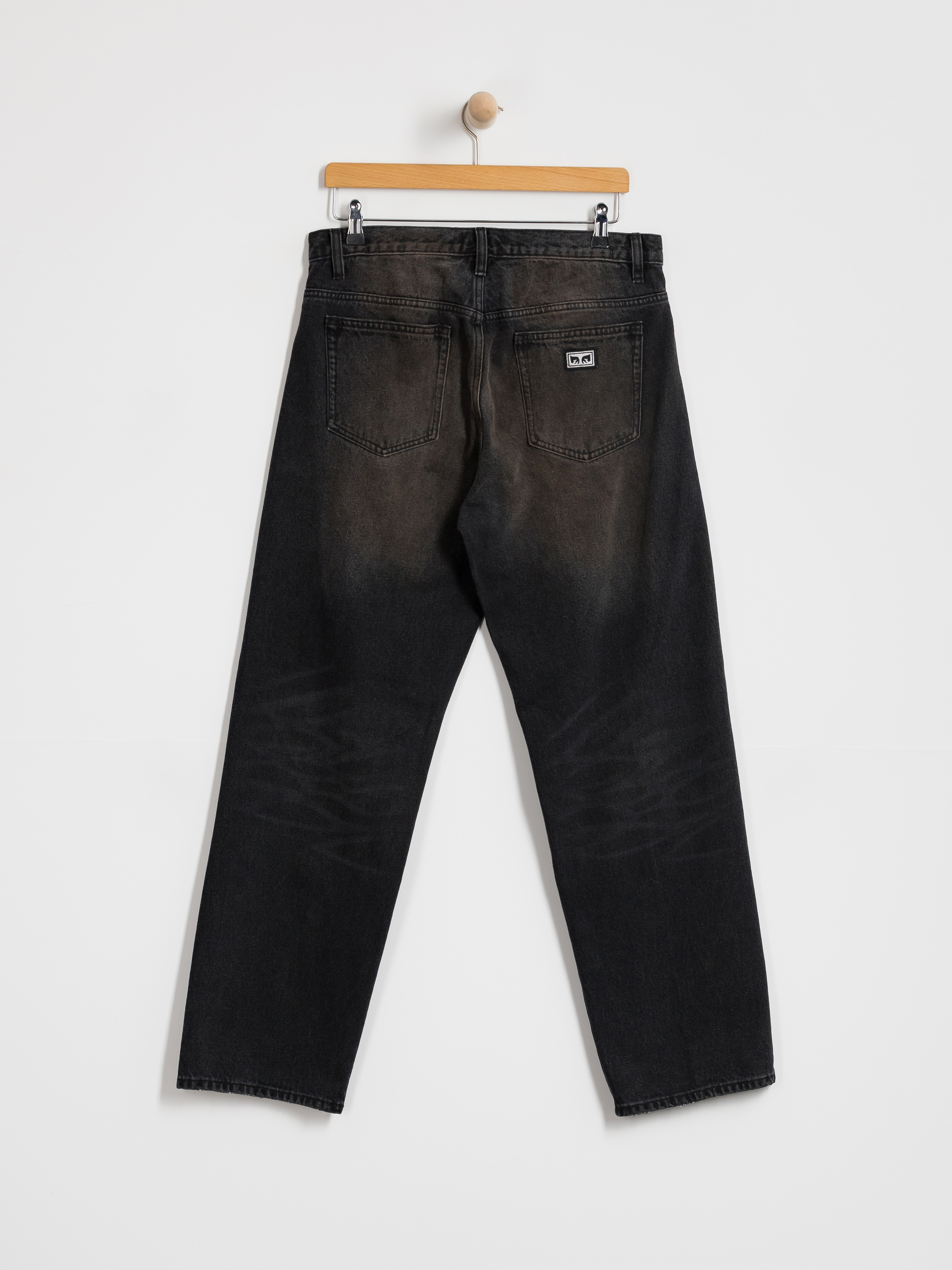 Spodnie OBEY Boxcar Straight Denim (oxidized black)