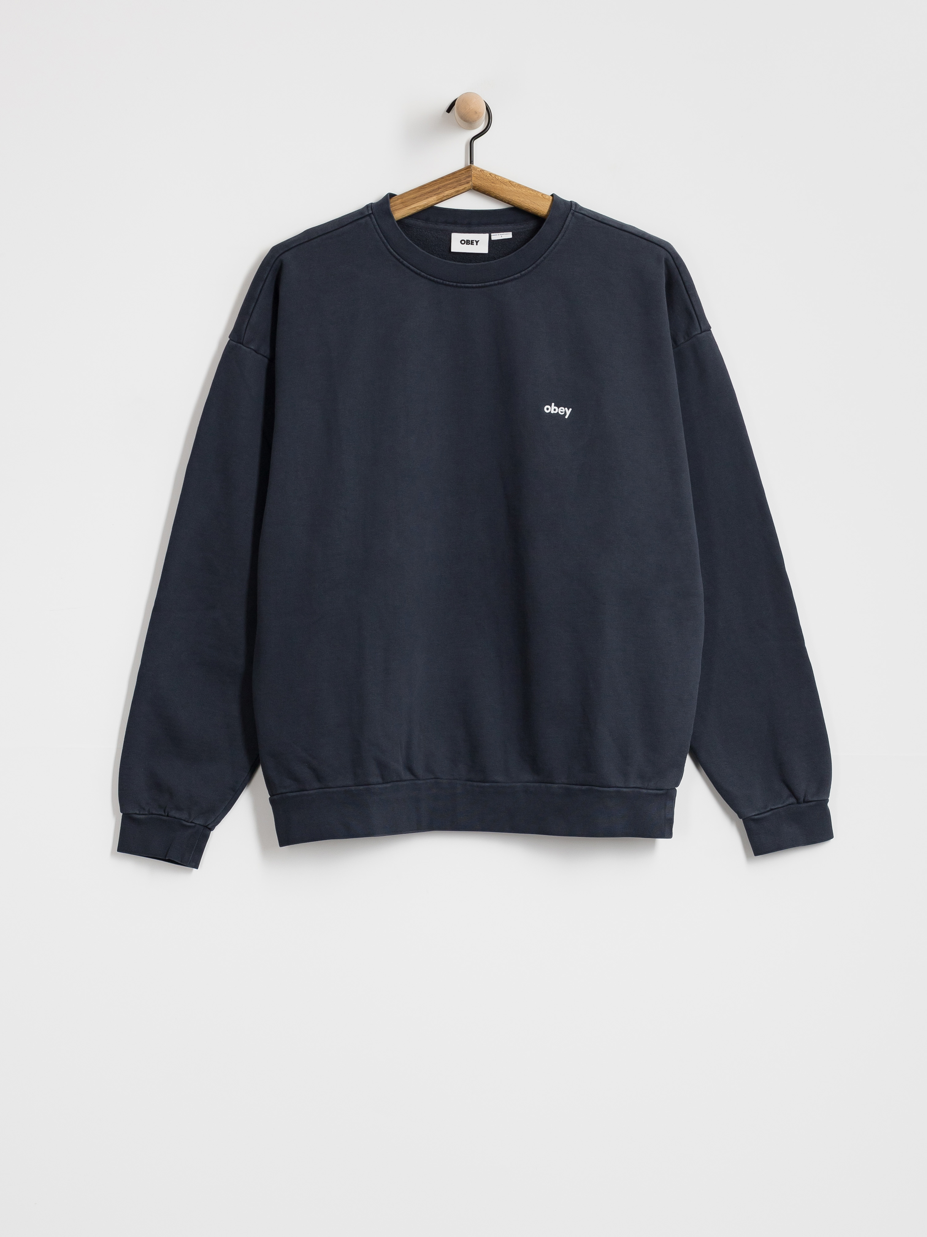 Bluza OBEY Lowercase Pigment (pigment dark sapphire)