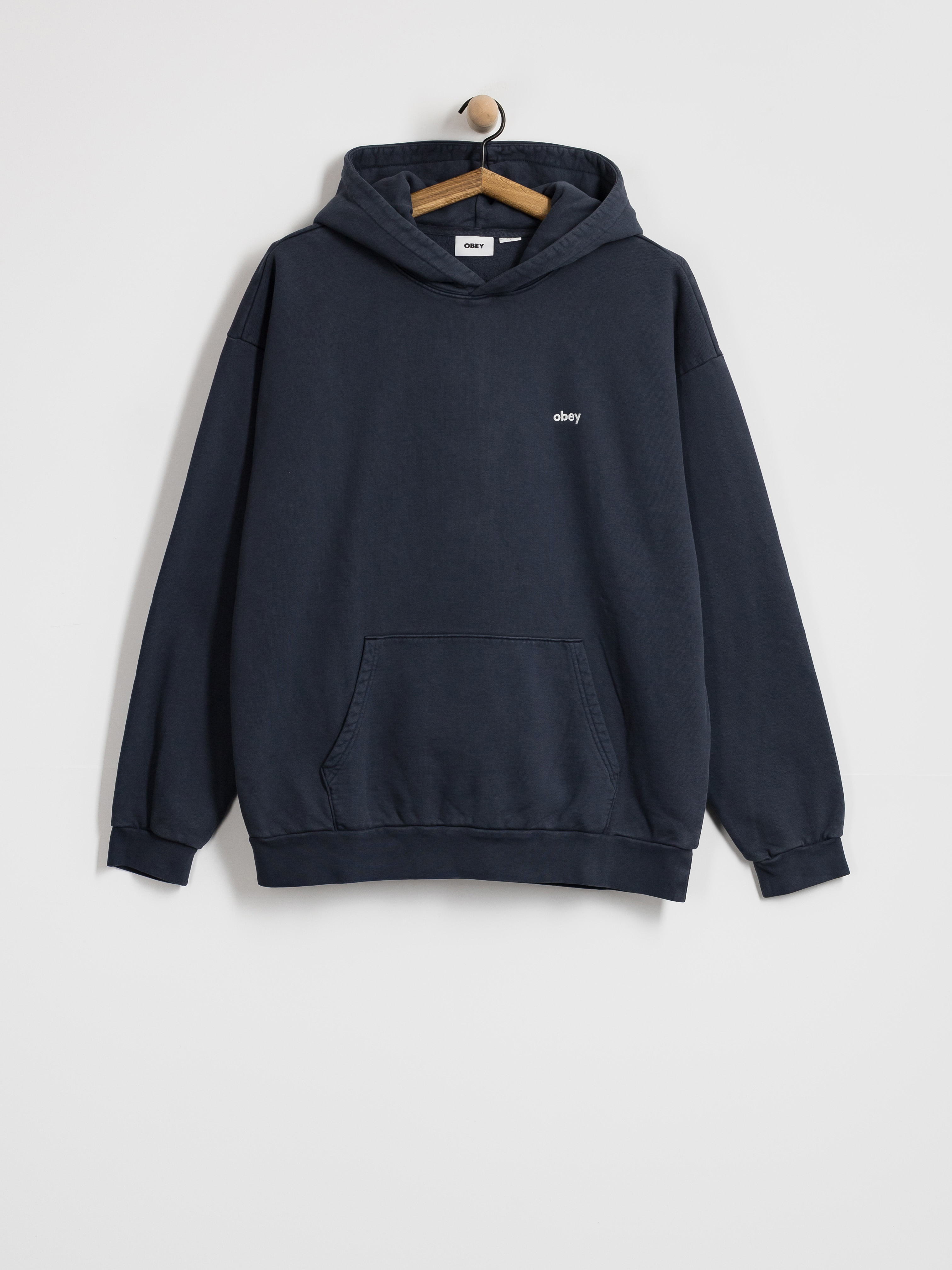 Bluza z kapturem OBEY Lowercase Pigment HD (pigment dark sapphire)