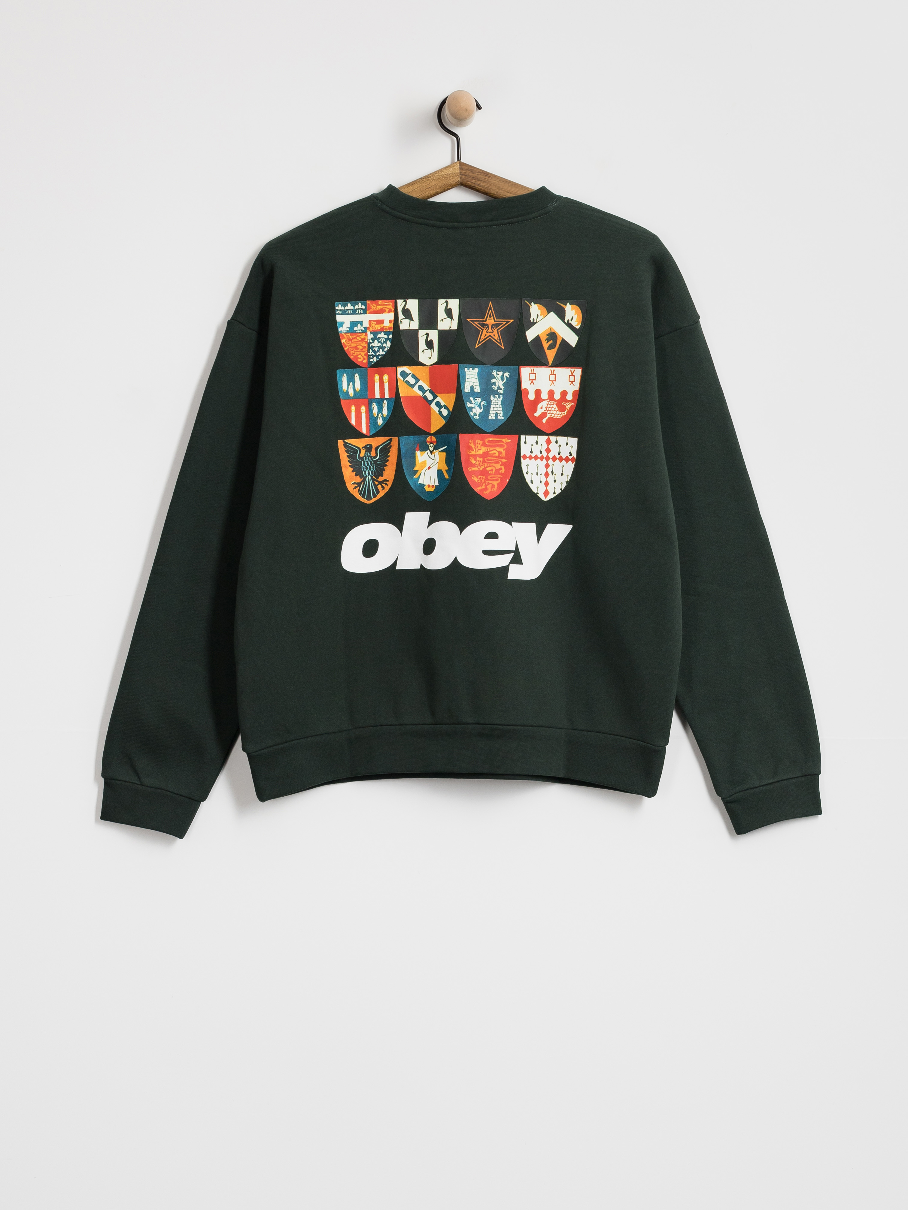 Bluza OBEY Shields Extra Heavy (green gables)