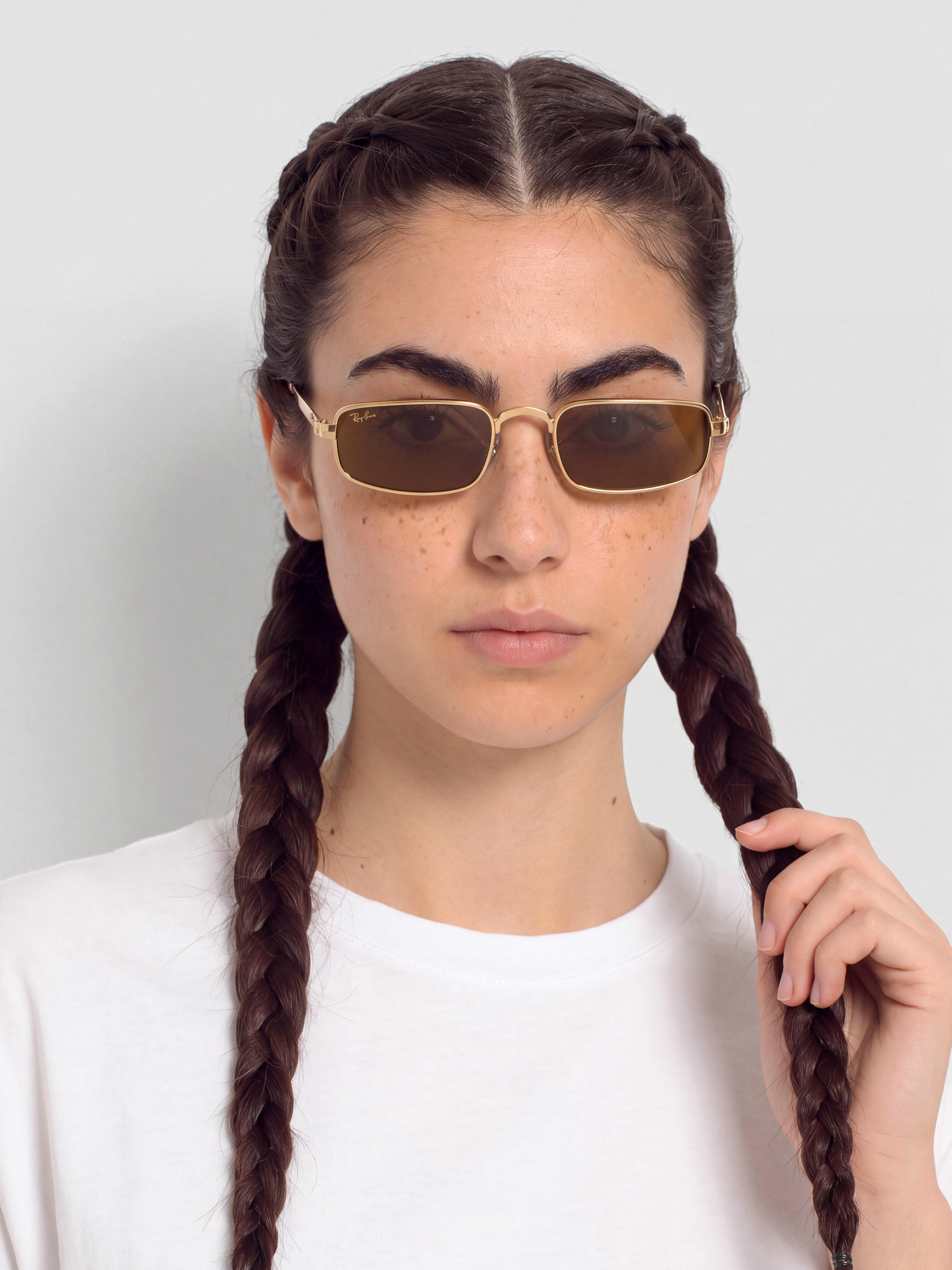 Okulary przeciwsłoneczne Ray-Ban Rb3927 By A$Ap Rocky (polerowany złoto arista/brązowy)