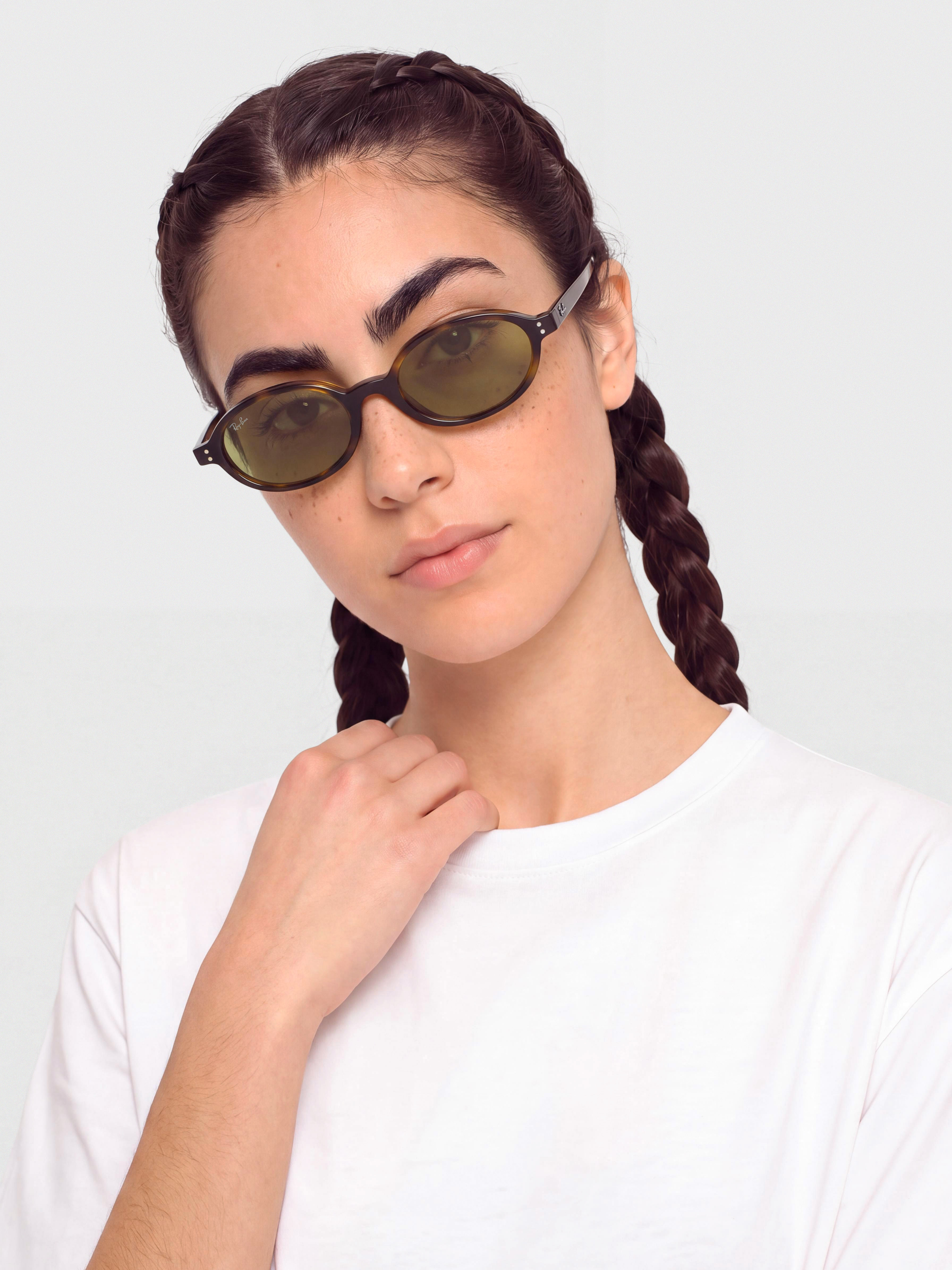 Okulary przeciwsłoneczne Ray-Ban Khal (polerowany havana/zielony)