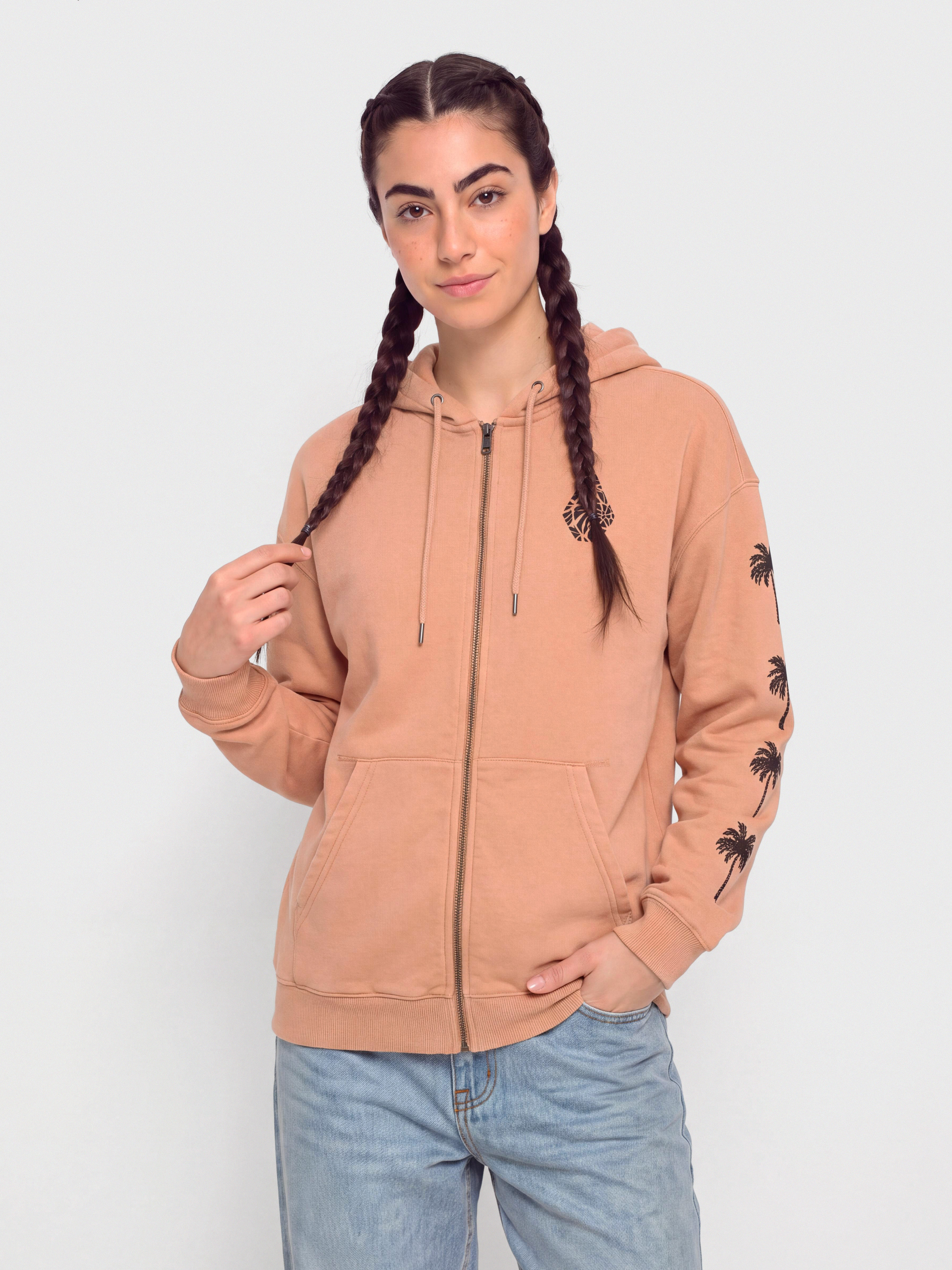 Bluza Volcom Stone Art Up Zip Wmn (sand brown)