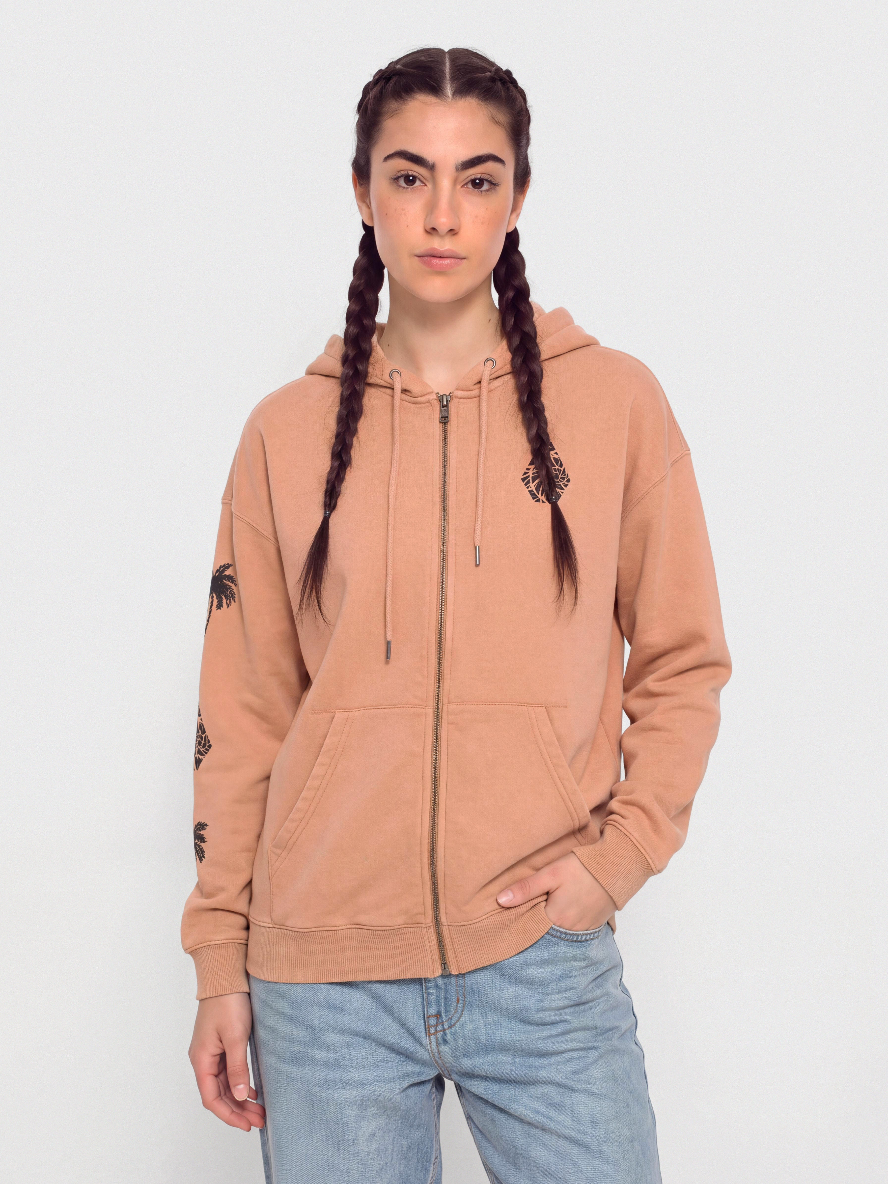 Bluza Volcom Stone Art Up Zip Wmn (sand brown)