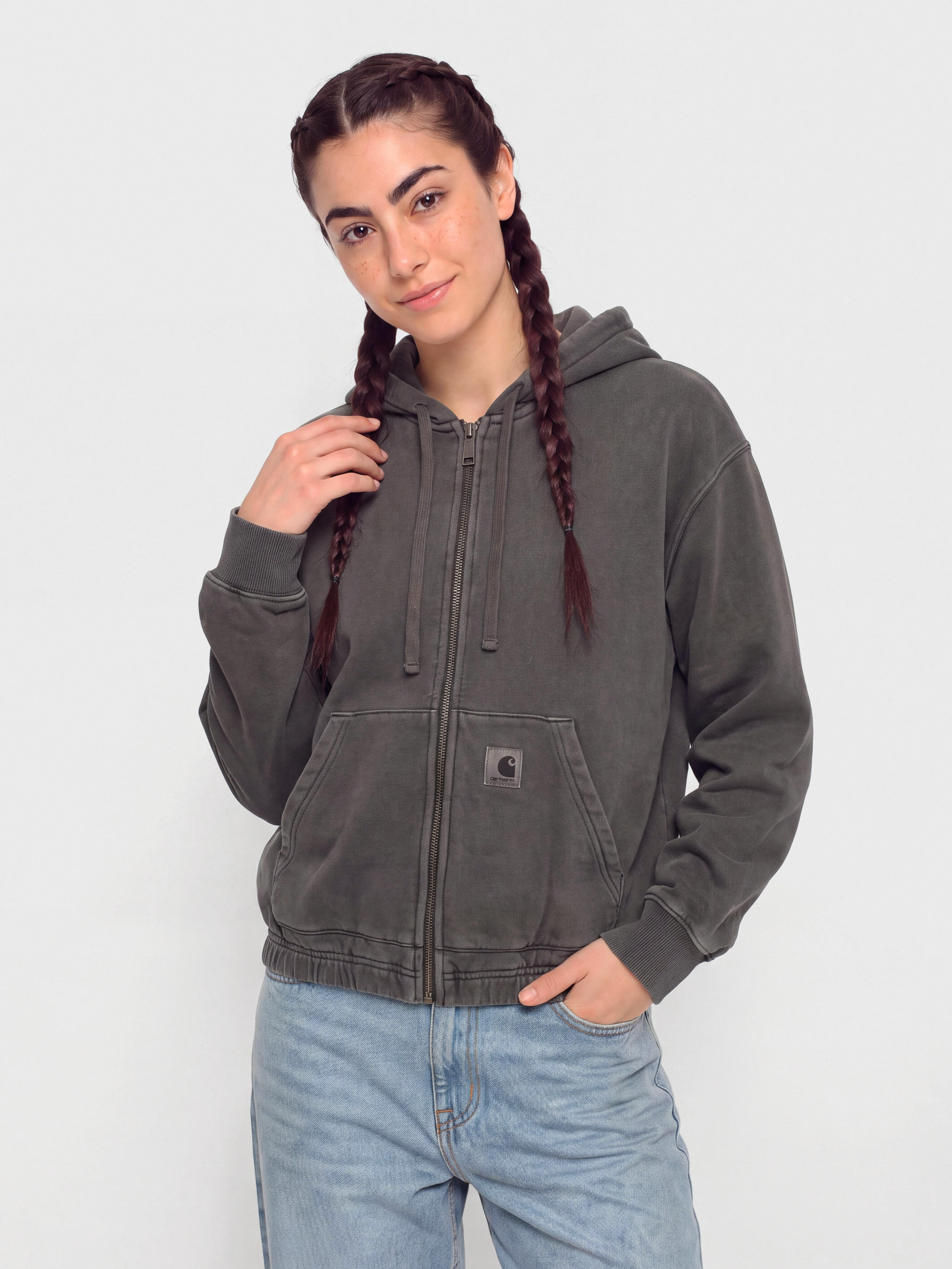 Bluza z kapturem Carhartt WIP Hoggard ZHD Wmn (black)