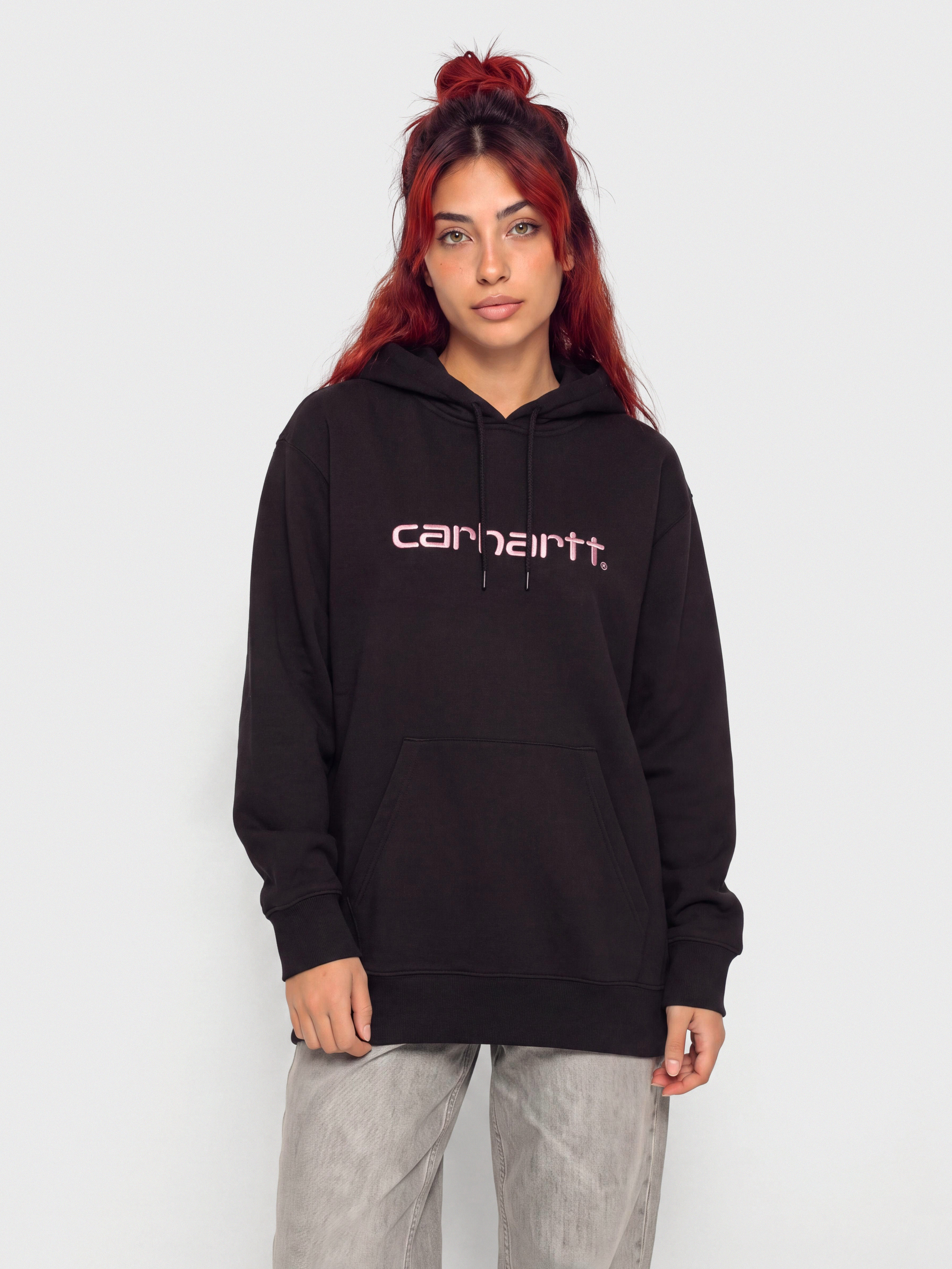 Bluza z kapturem Carhartt WIP Carhartt HD Wmn (black/hortensia)
