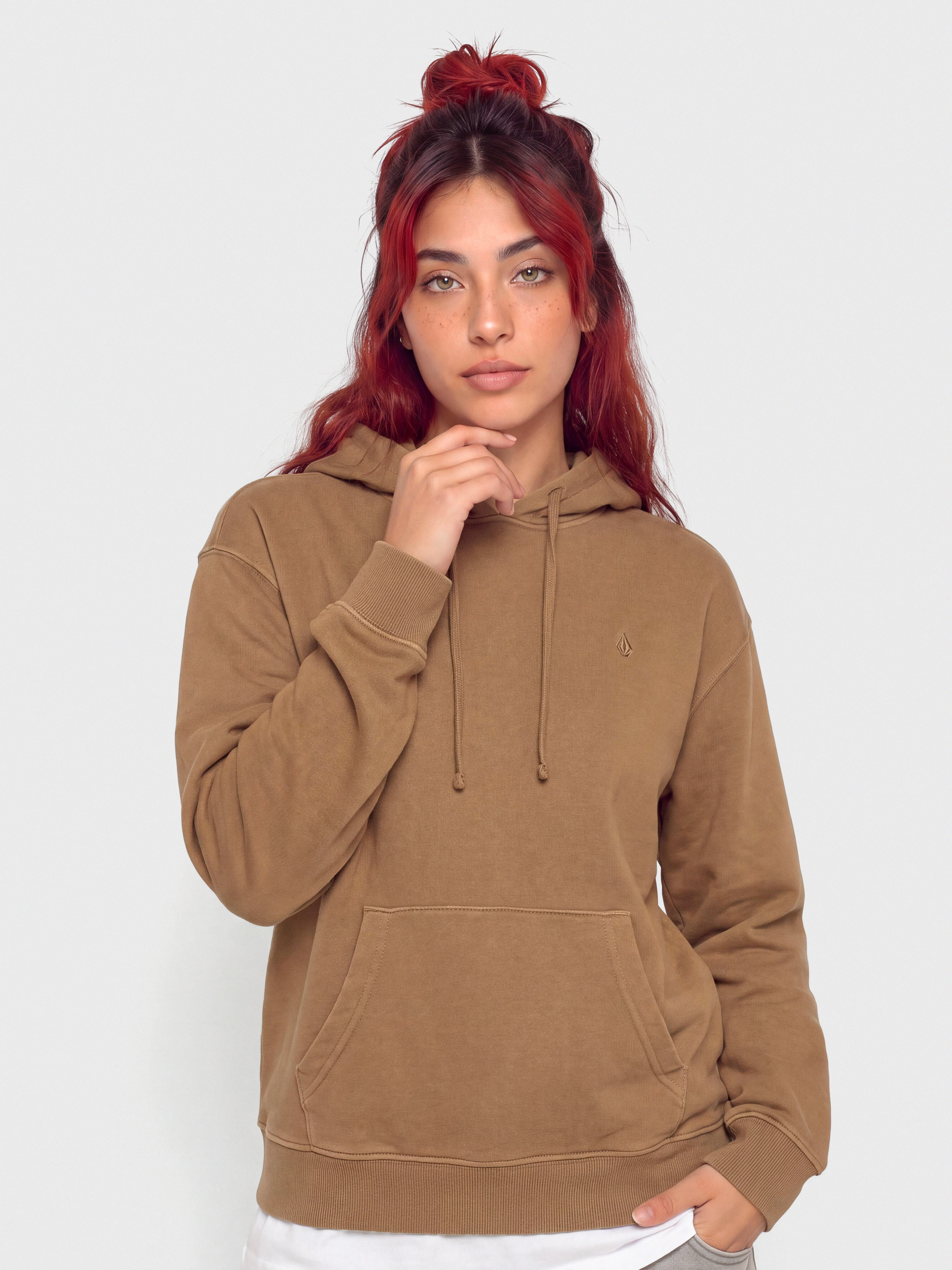 Bluza z kapturem Volcom Stone Soft HD Wmn (pale khaki)