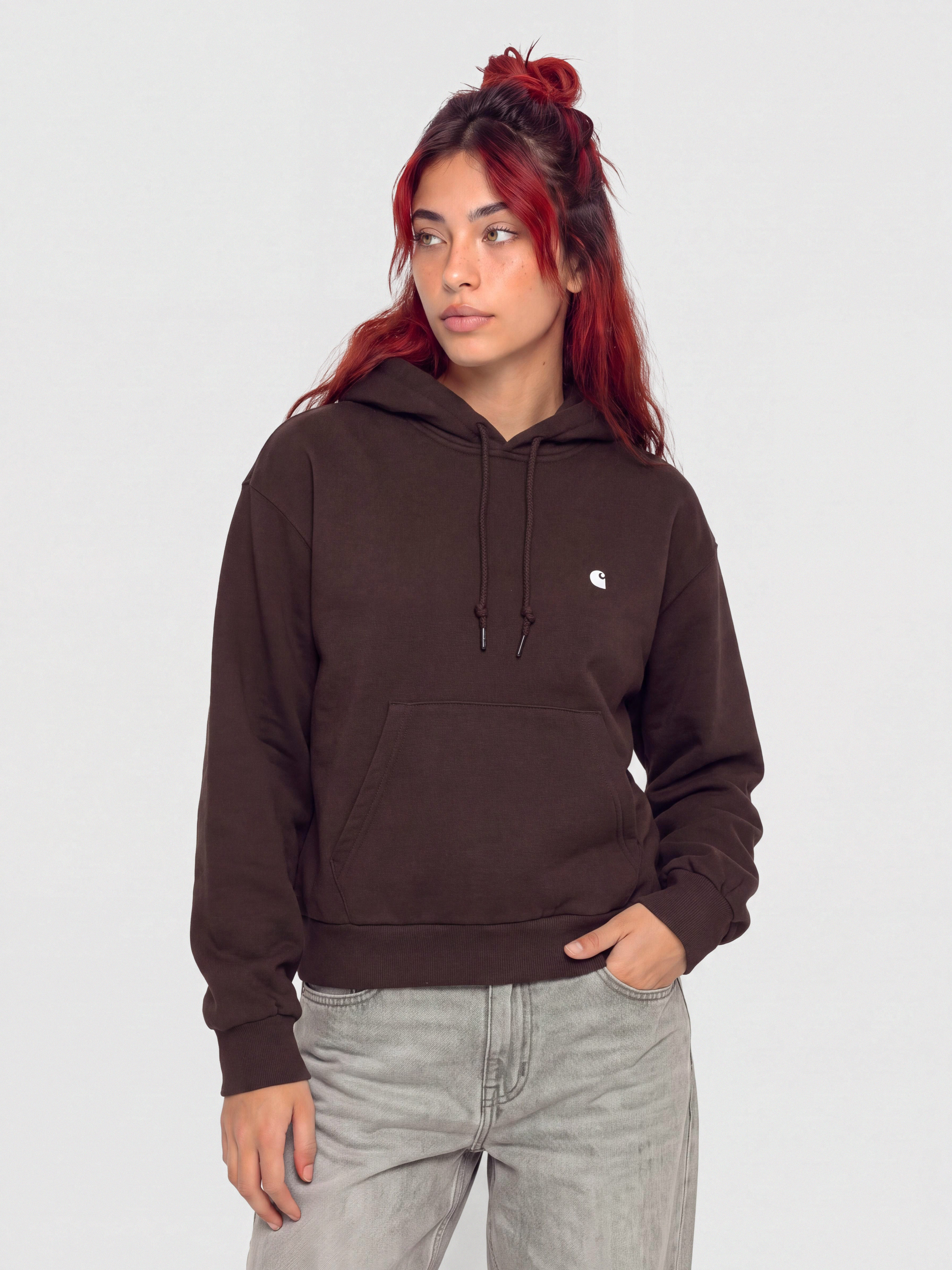 Bluza z kapturem Carhartt WIP Casey HD Wmn (palisander/silver)