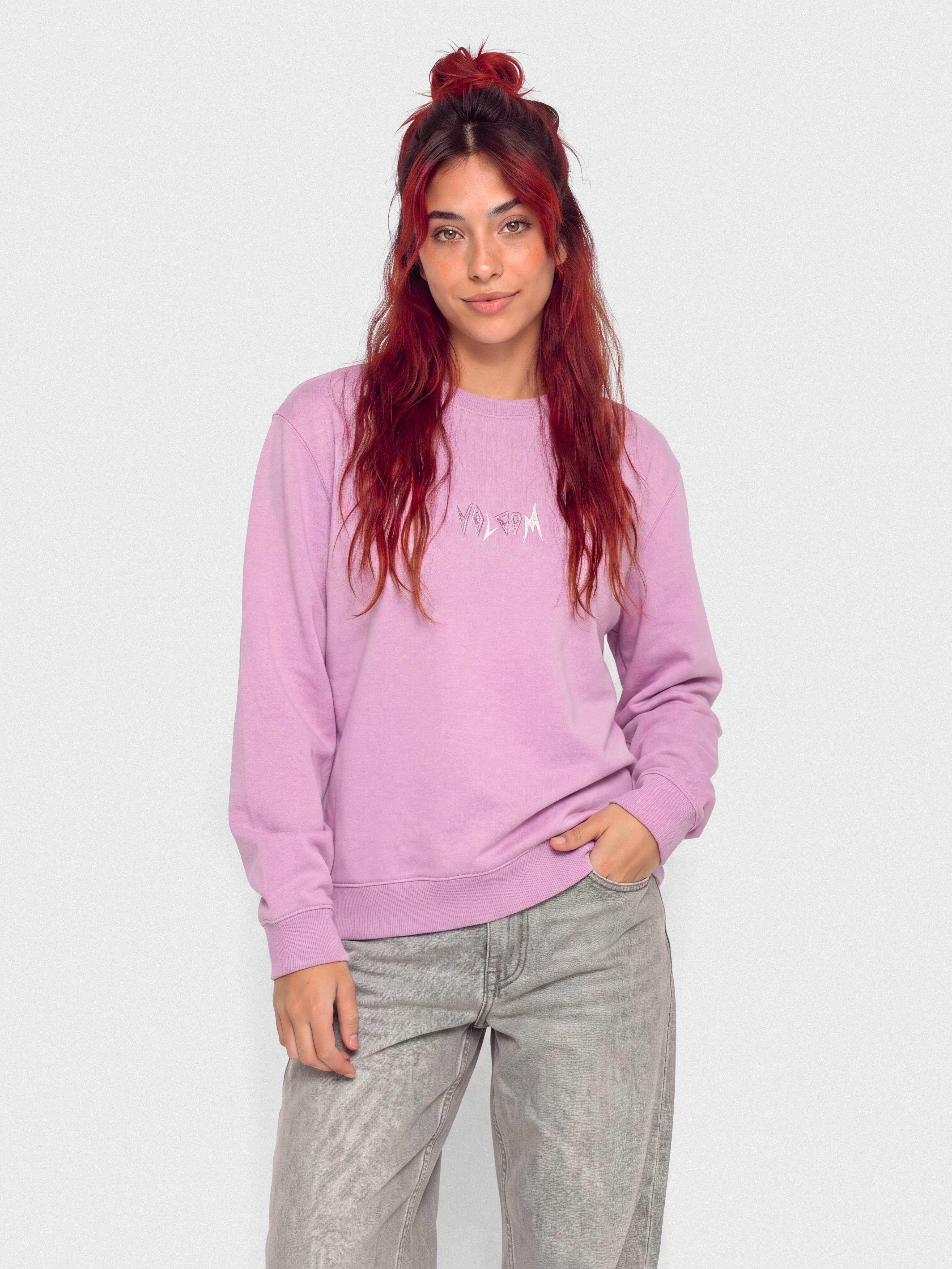Bluza Volcom Spikstone Crew Wmn (iris purple)