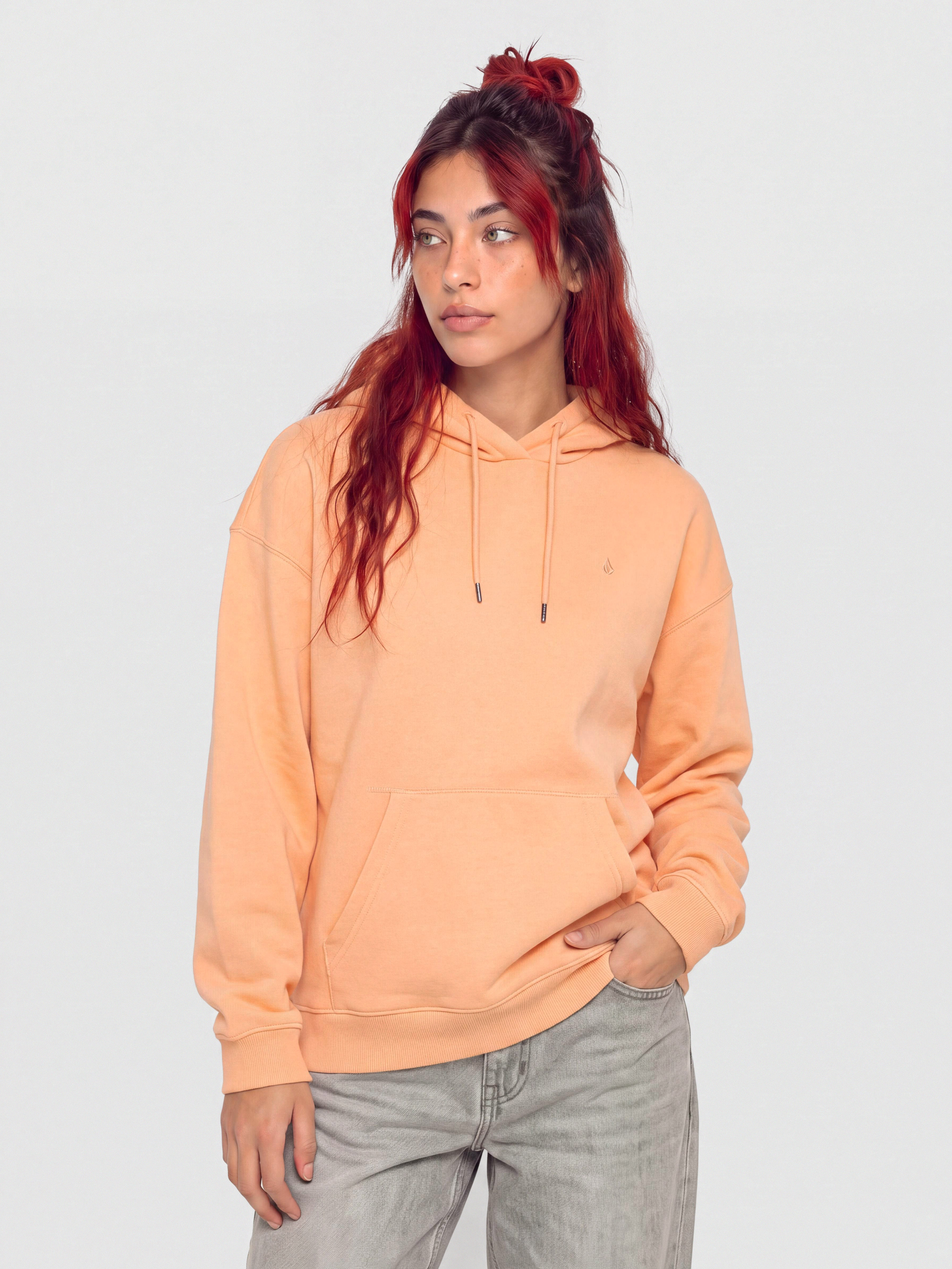 Bluza z kapturem Volcom Stone Heart Up HD Wmn (pale peach)