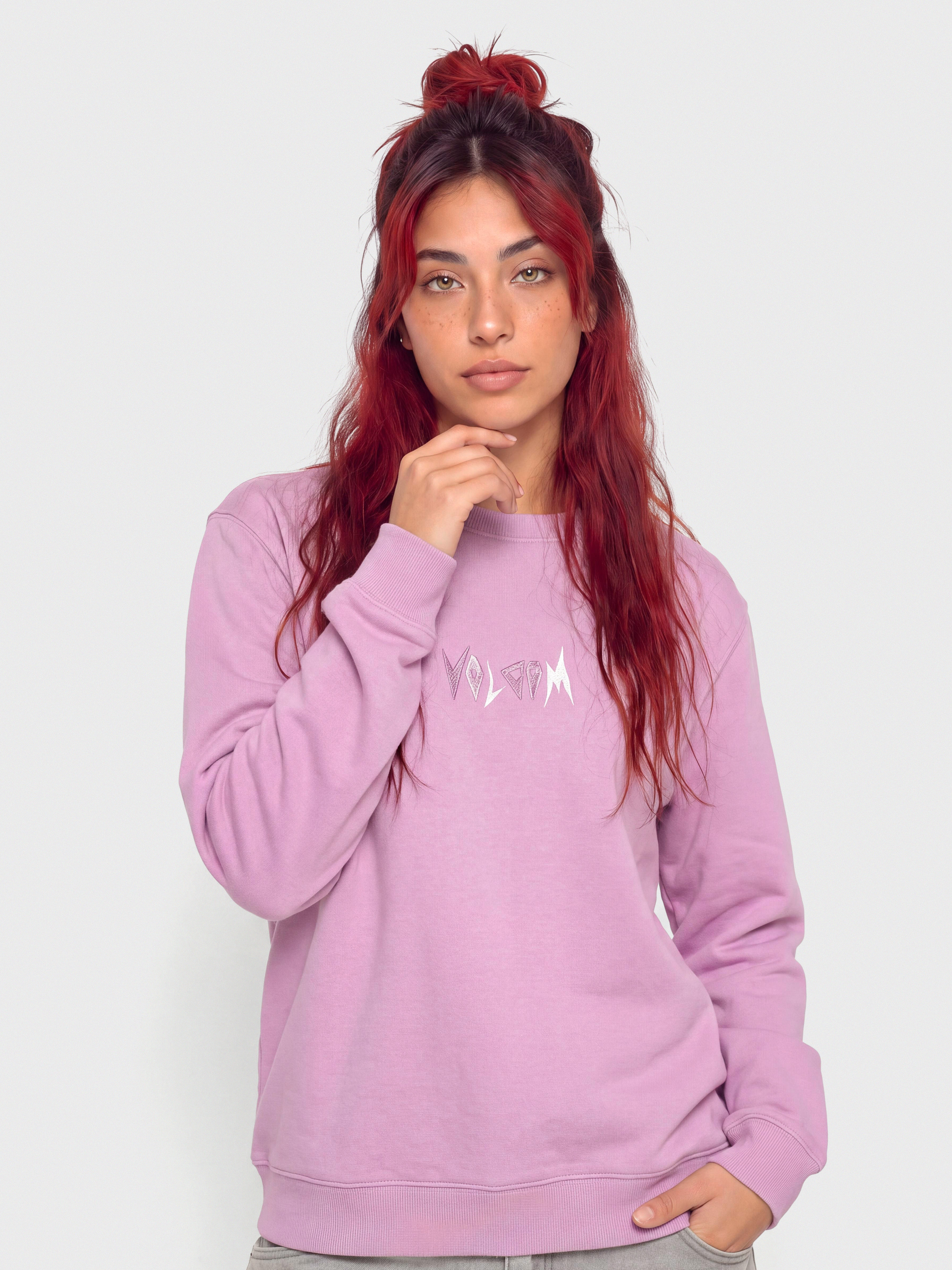 Bluza Volcom Spikstone Crew Wmn (iris purple)