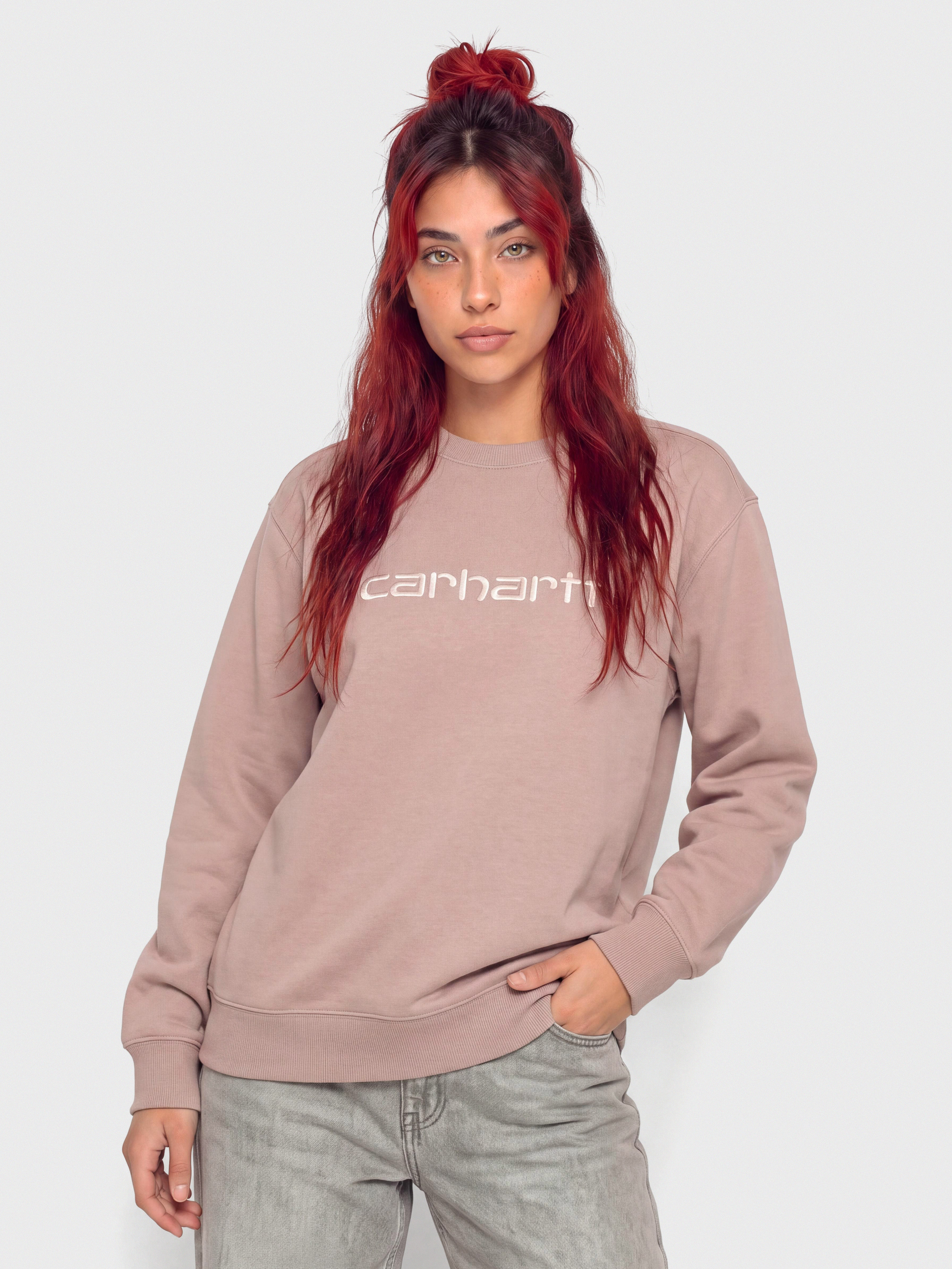 Bluza Carhartt WIP Carhartt Wmn (gentle pink/cinnerus)