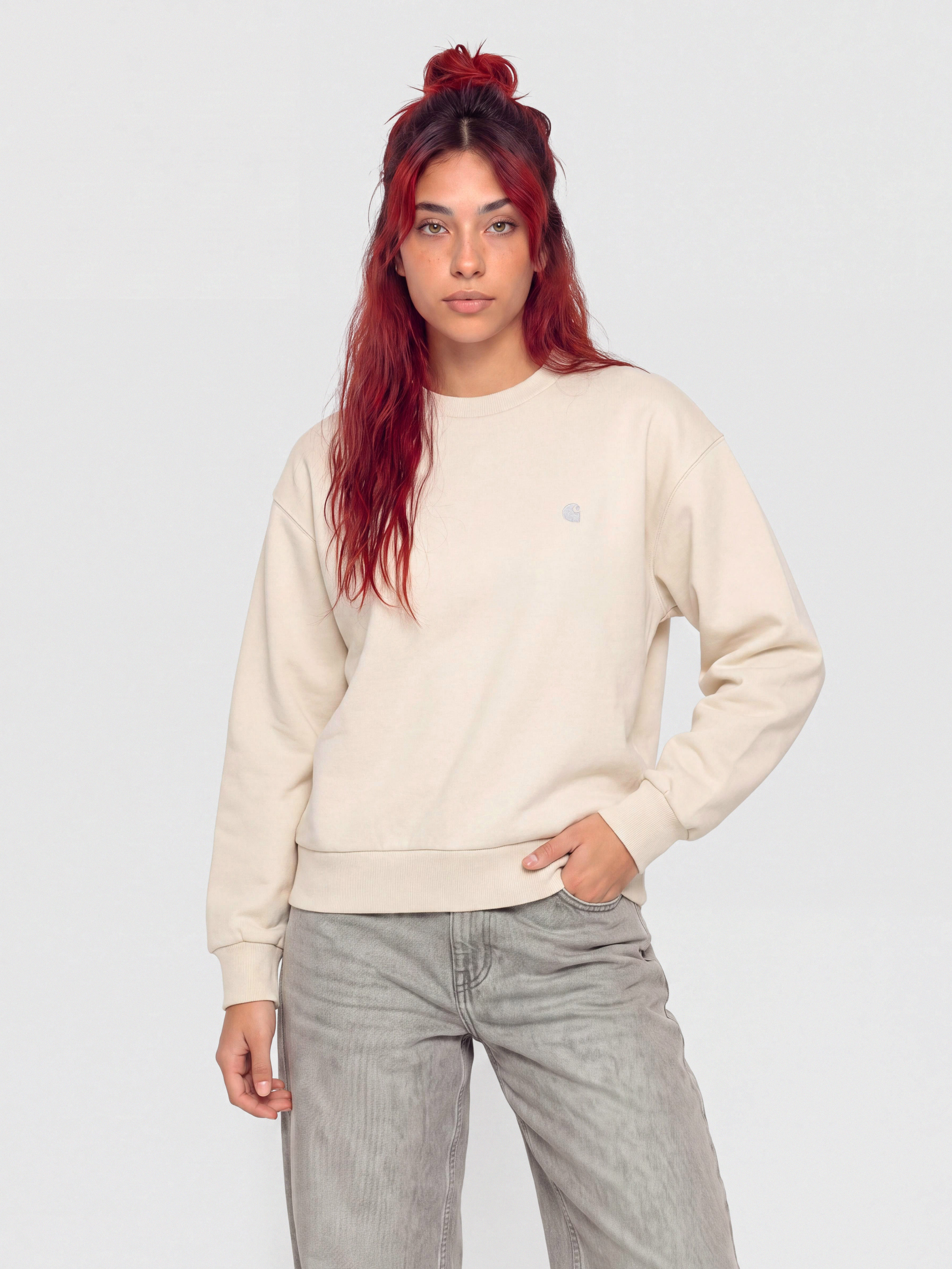 Bluza Carhartt WIP Casey Wmn (cinnerus/silver)