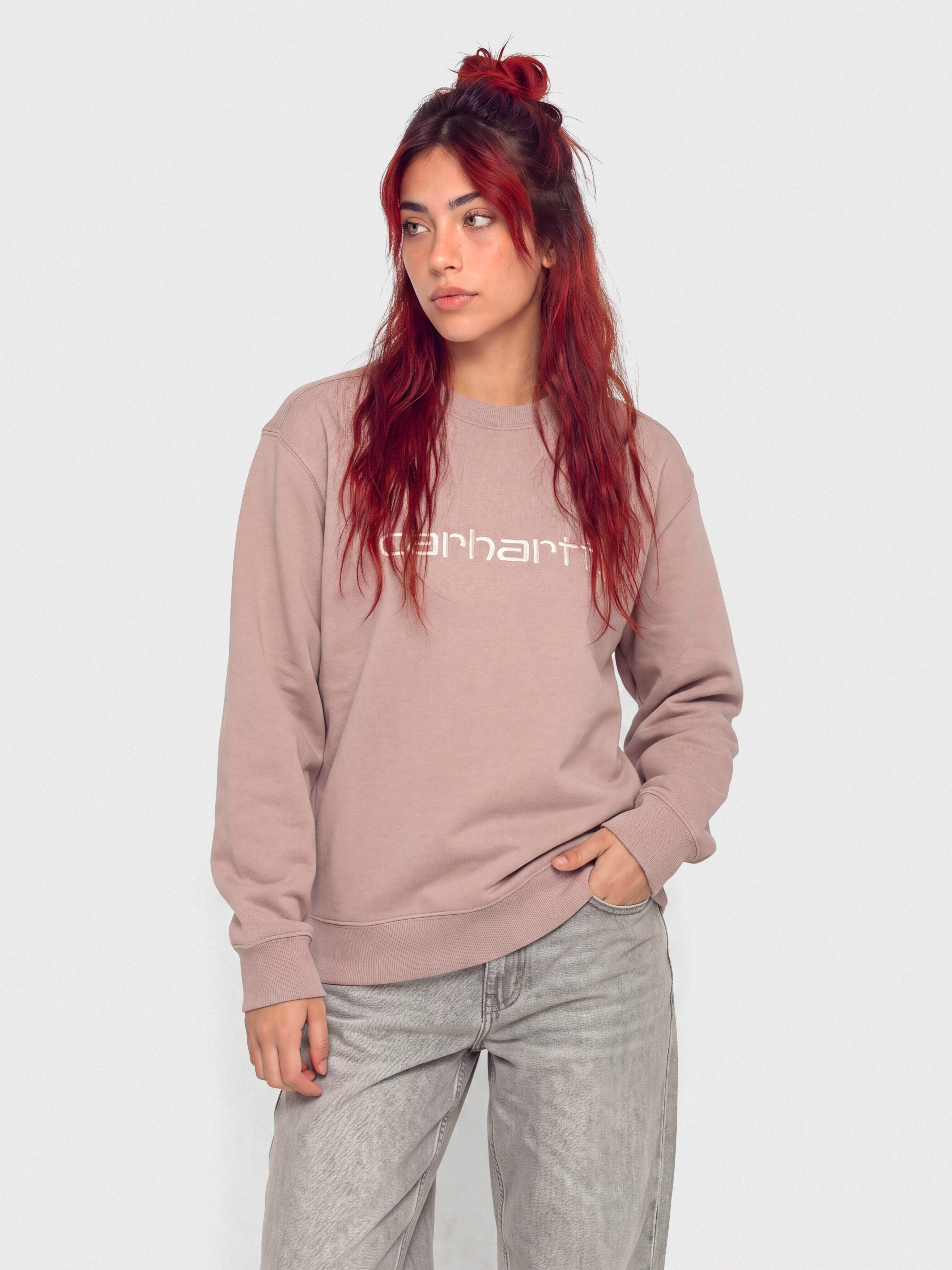 Bluza Carhartt WIP Carhartt Wmn (gentle pink/cinnerus)