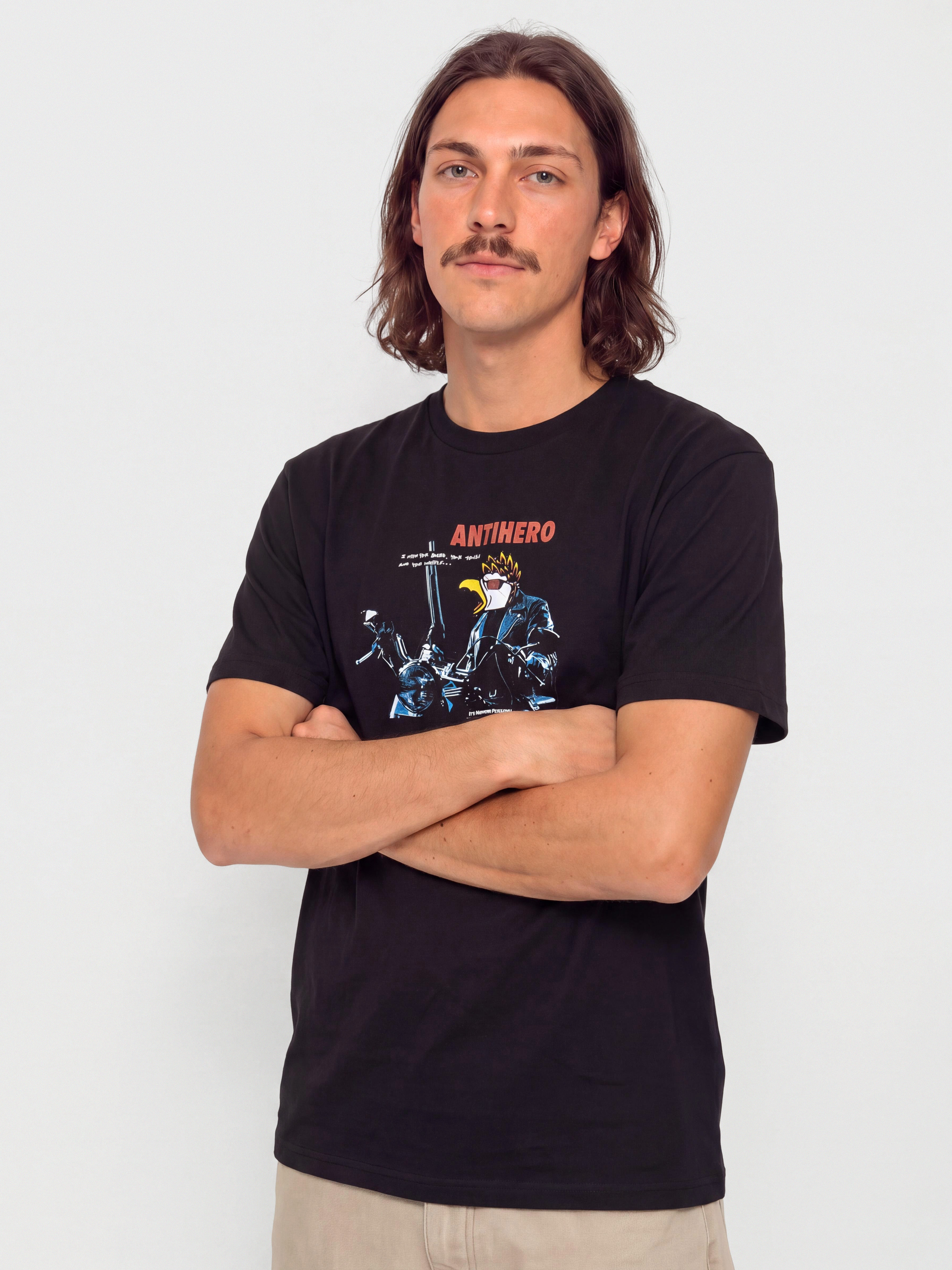T-shirt Antihero Eaglenator (black w/multi color print)