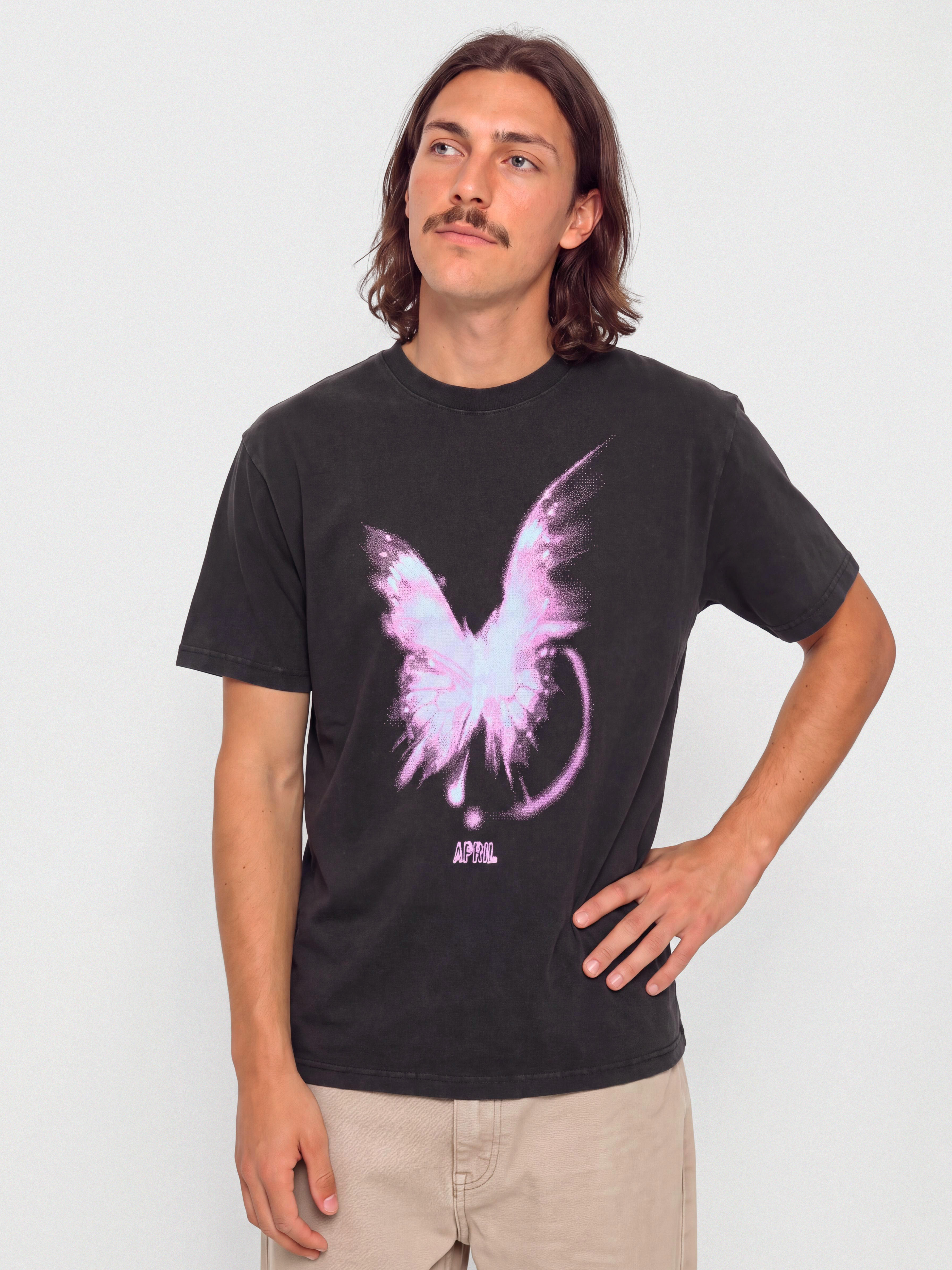 T-shirt April Skateboards Bright (vintage black)
