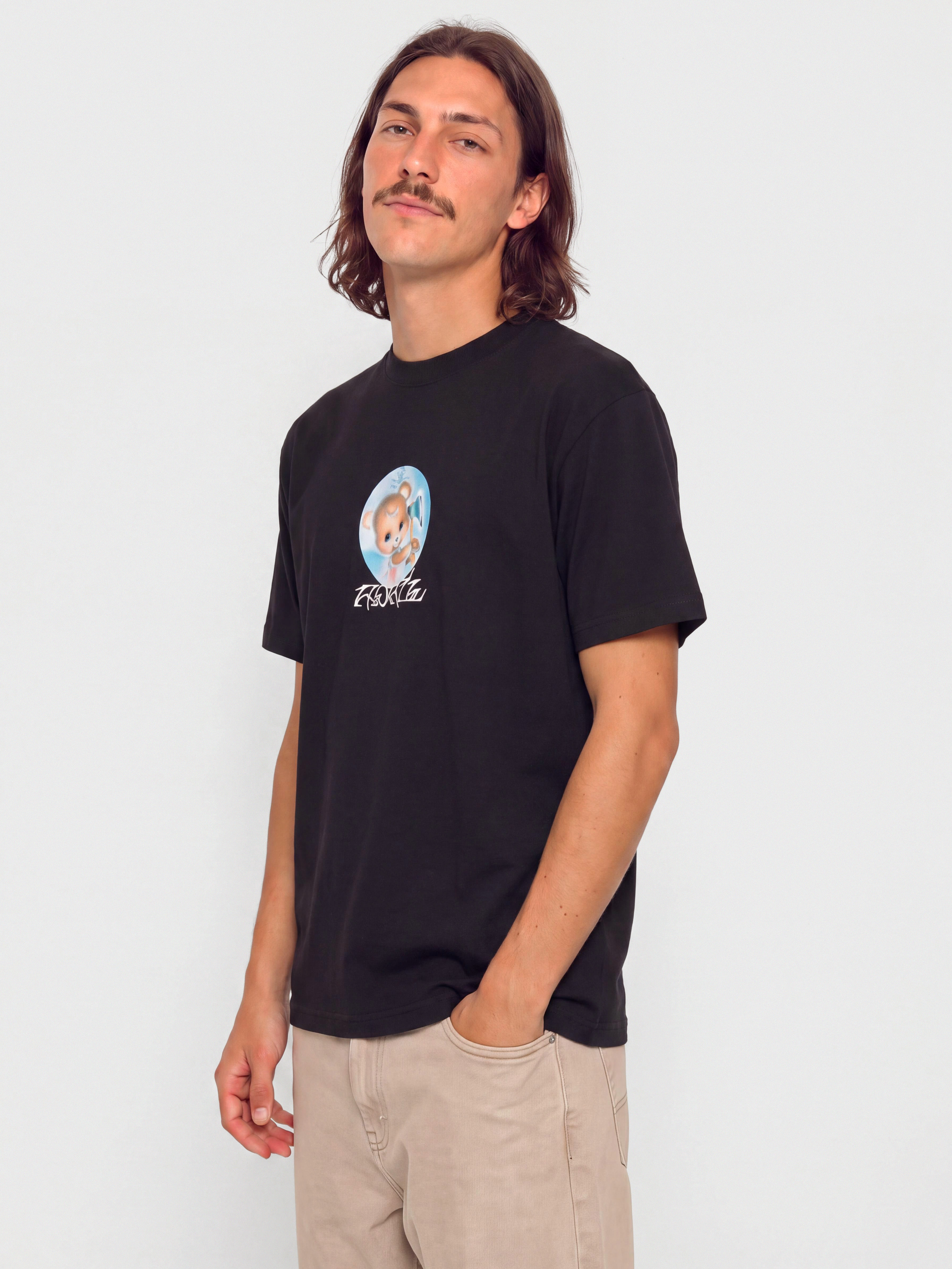 T-shirt April Skateboards Bear (black)