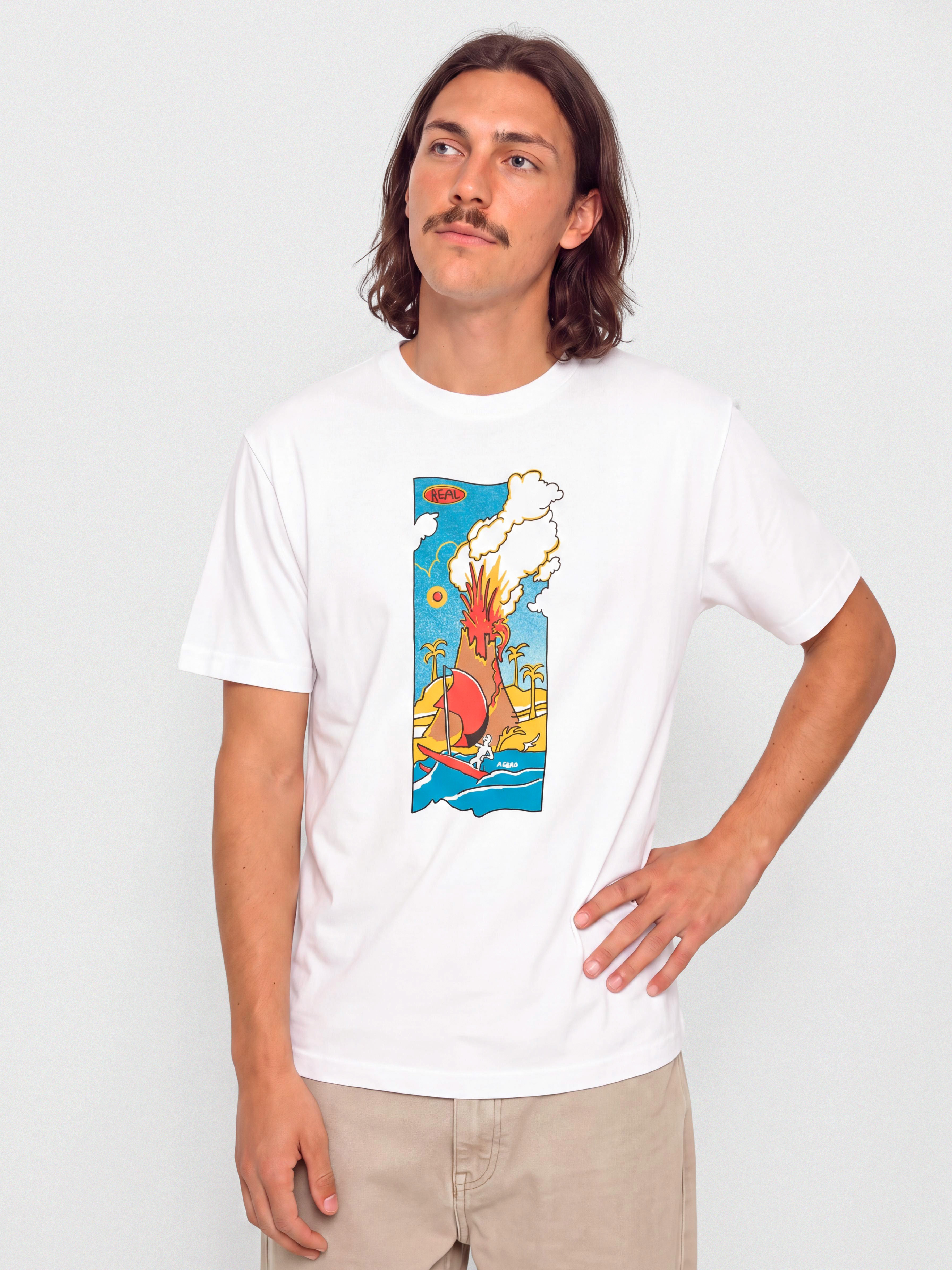 T-shirt Real Volcano (white)