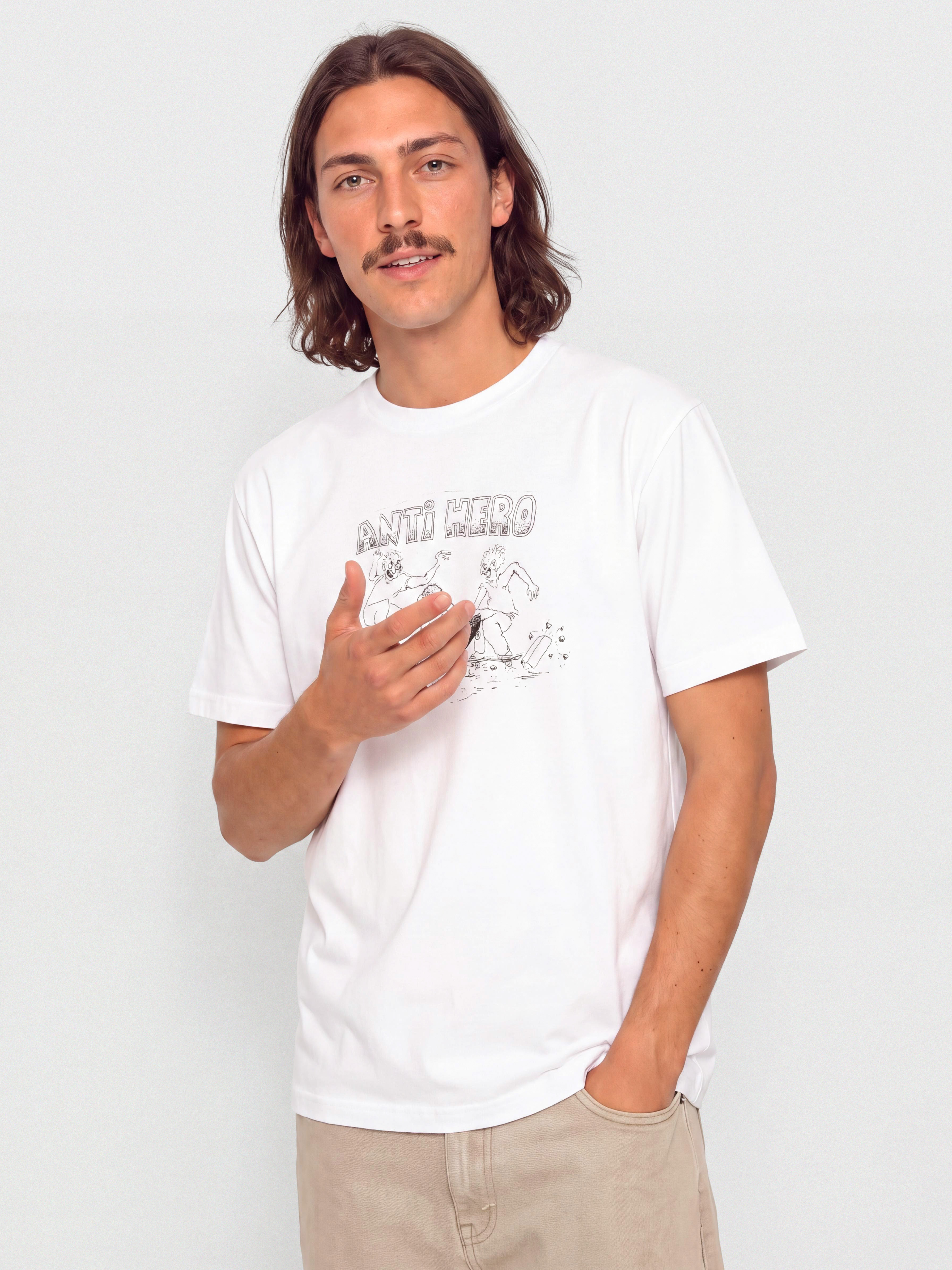 T-shirt Antihero Curb Pit (white w/black print)