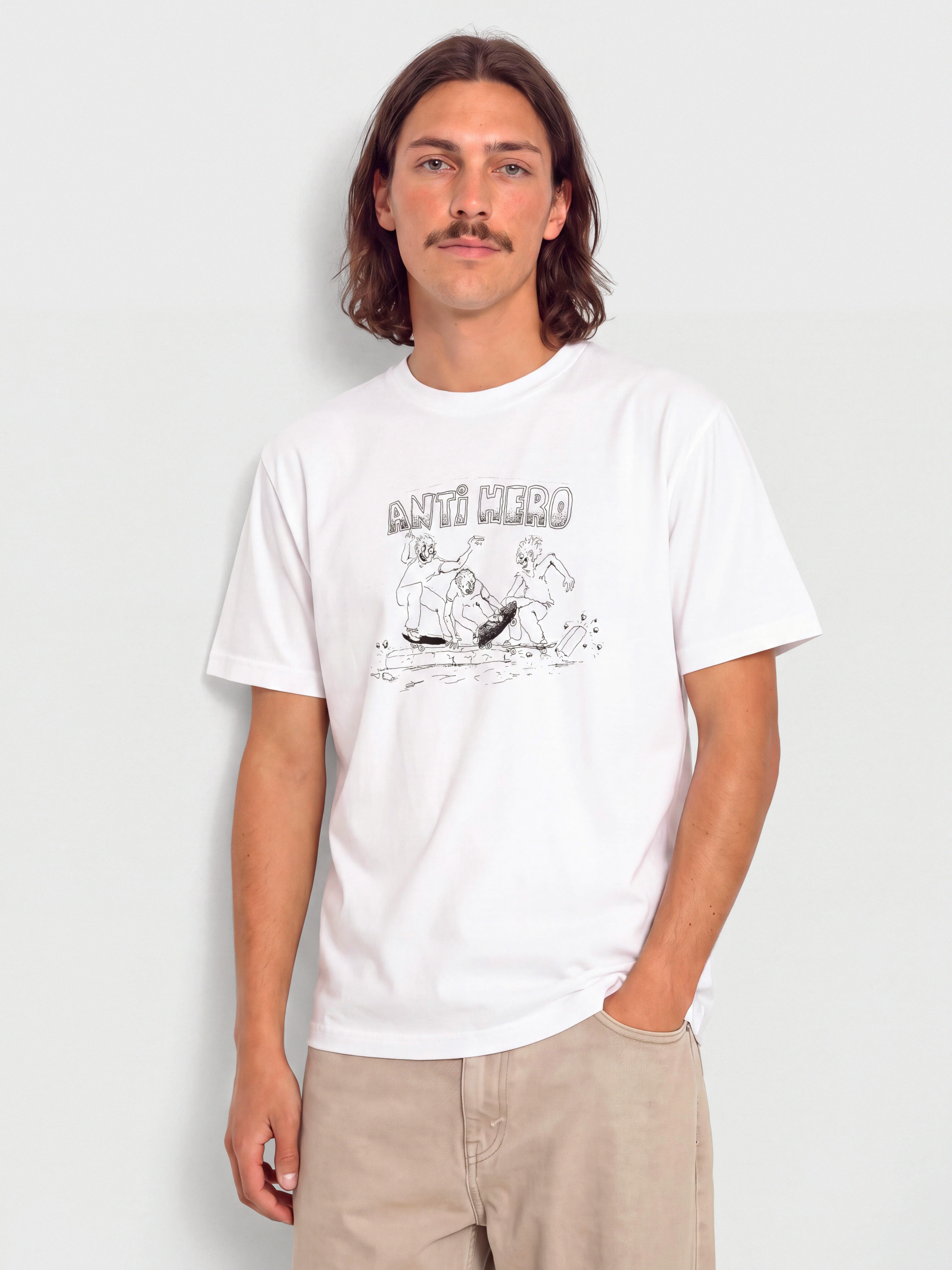 T-shirt Antihero Curb Pit (white w/black print)