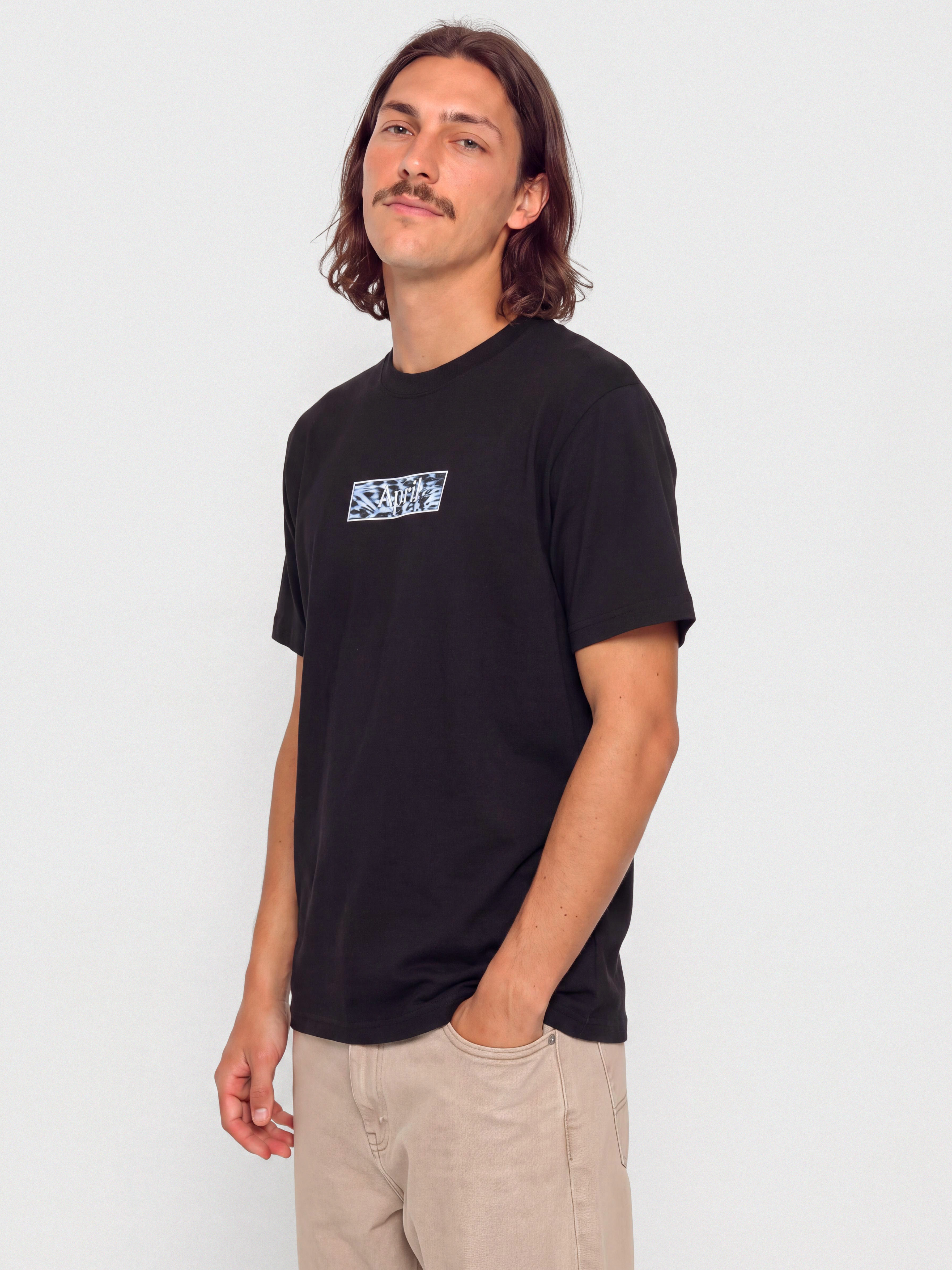 T-shirt April Skateboards Liquid (black)