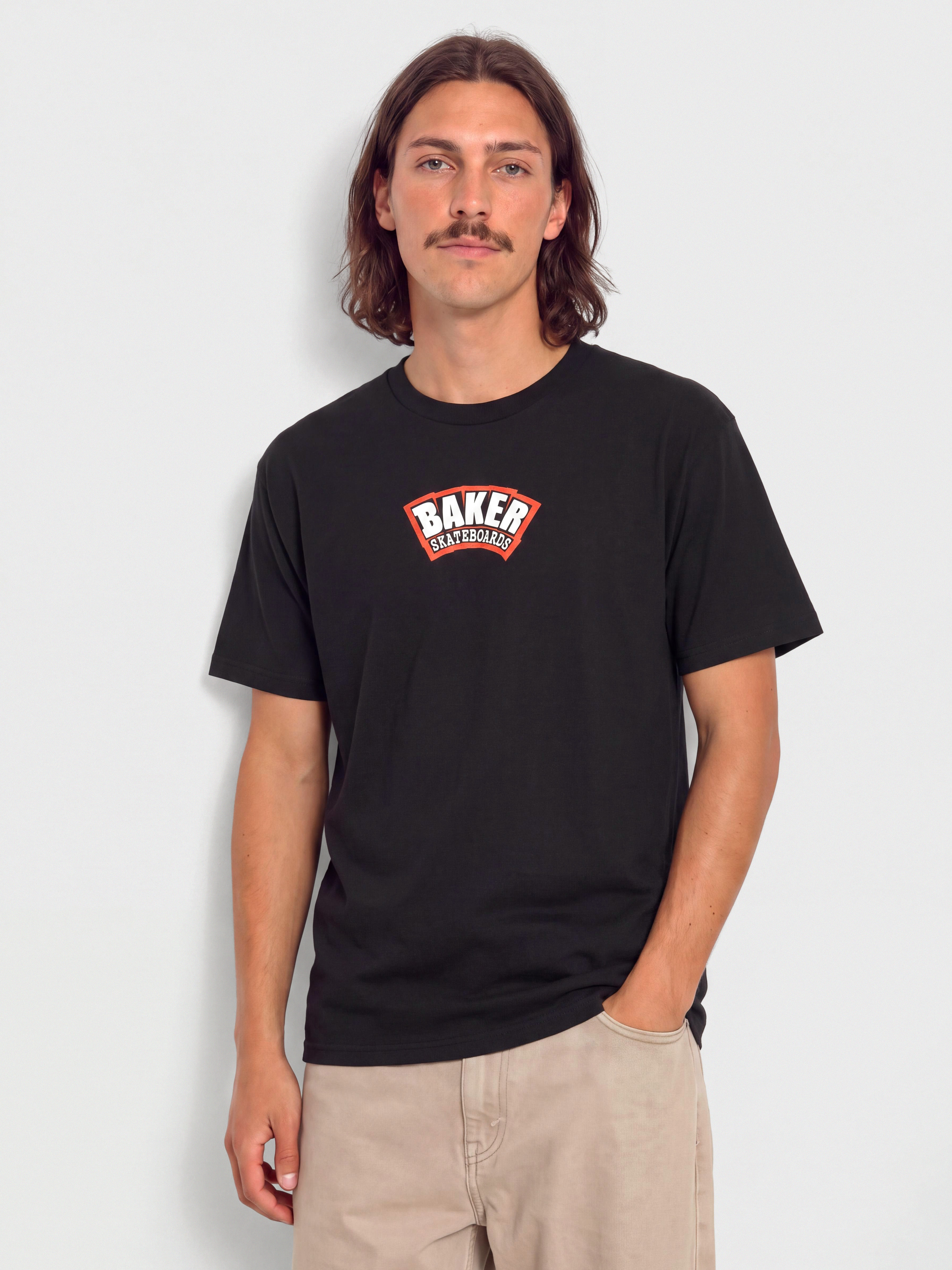 T-shirt Baker Arch Logo (blk/red)