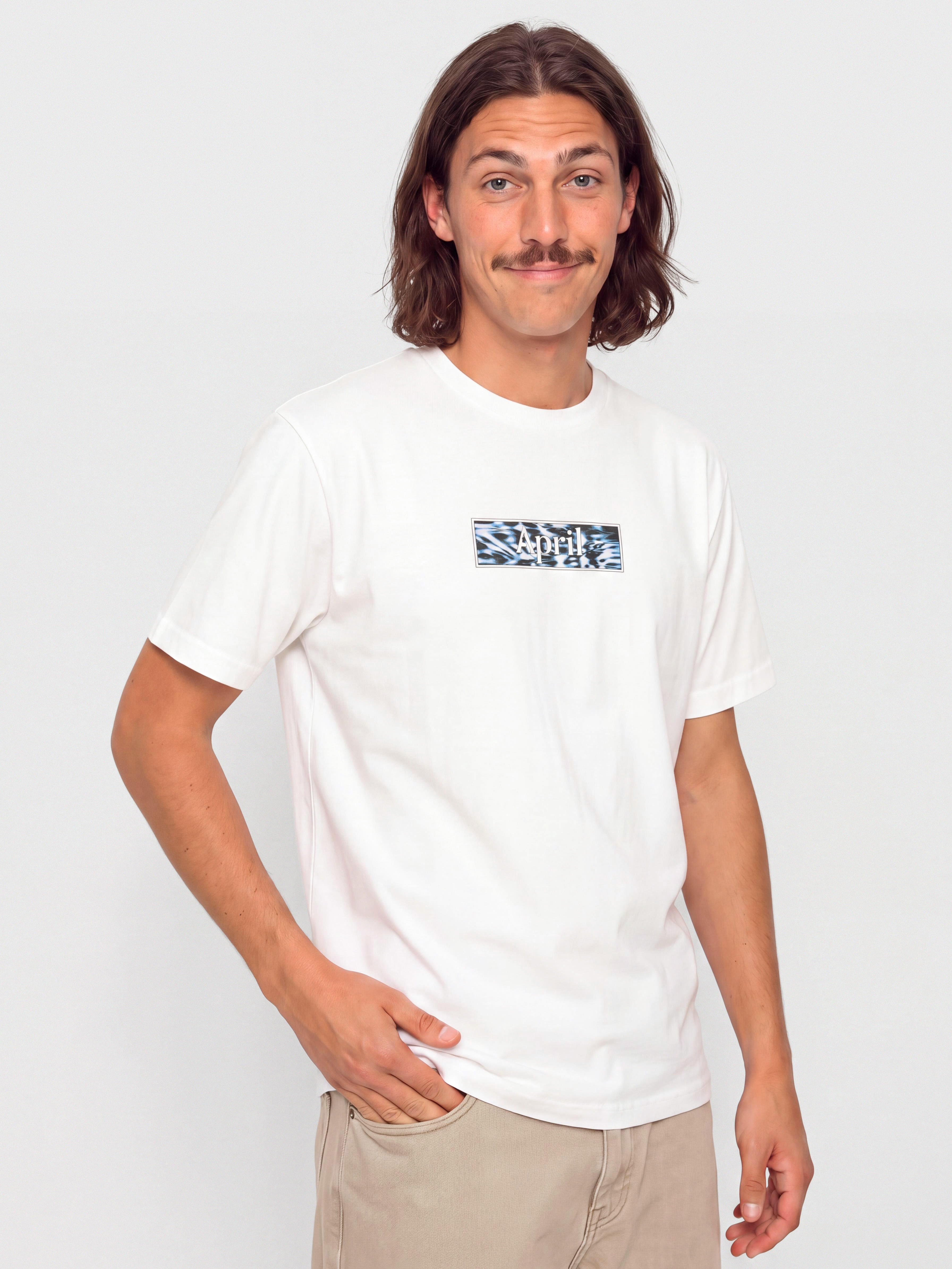 T-shirt April Skateboards Liquid (white)