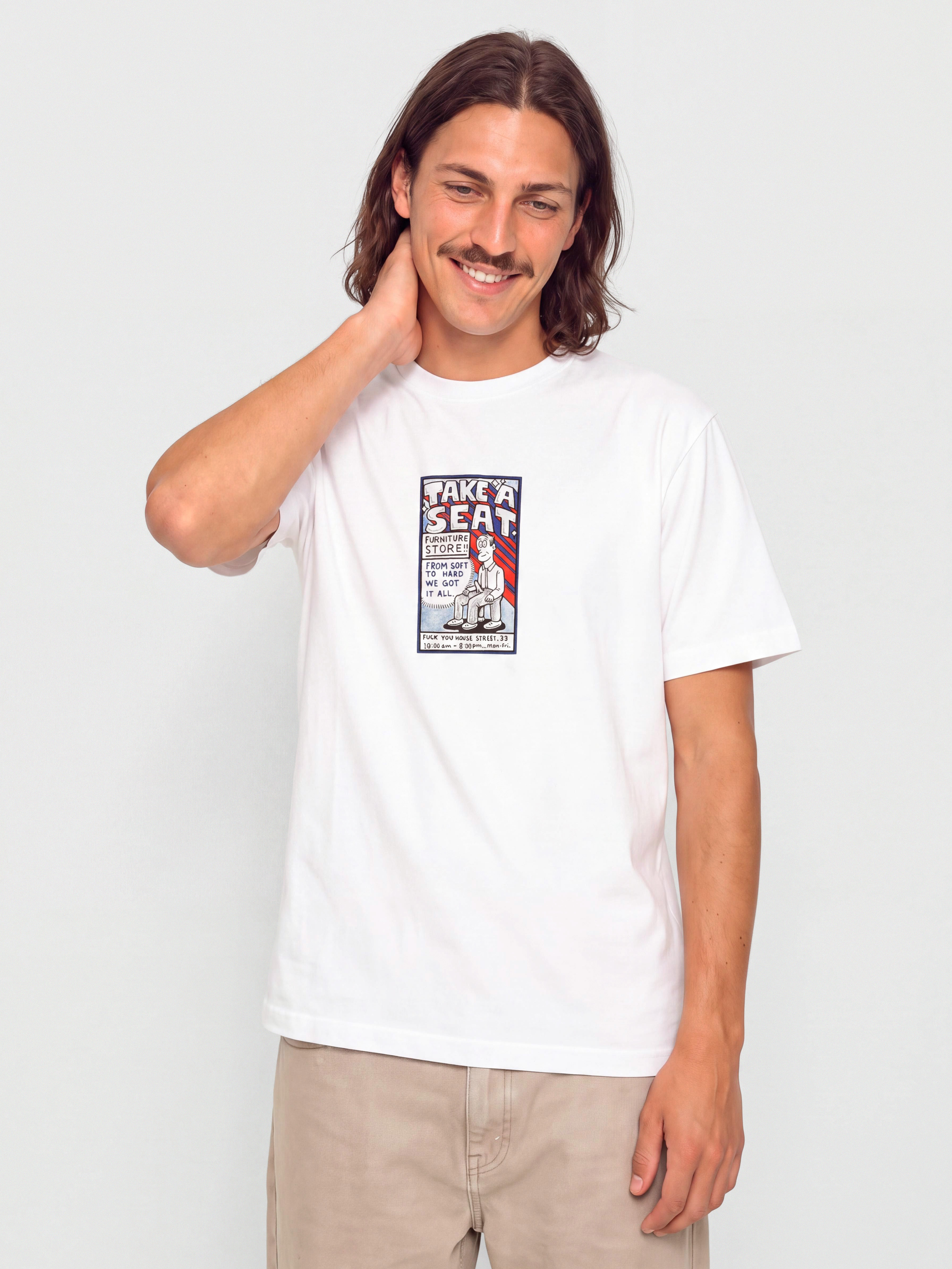 T-shirt Polar Skate Take A Seat (white)