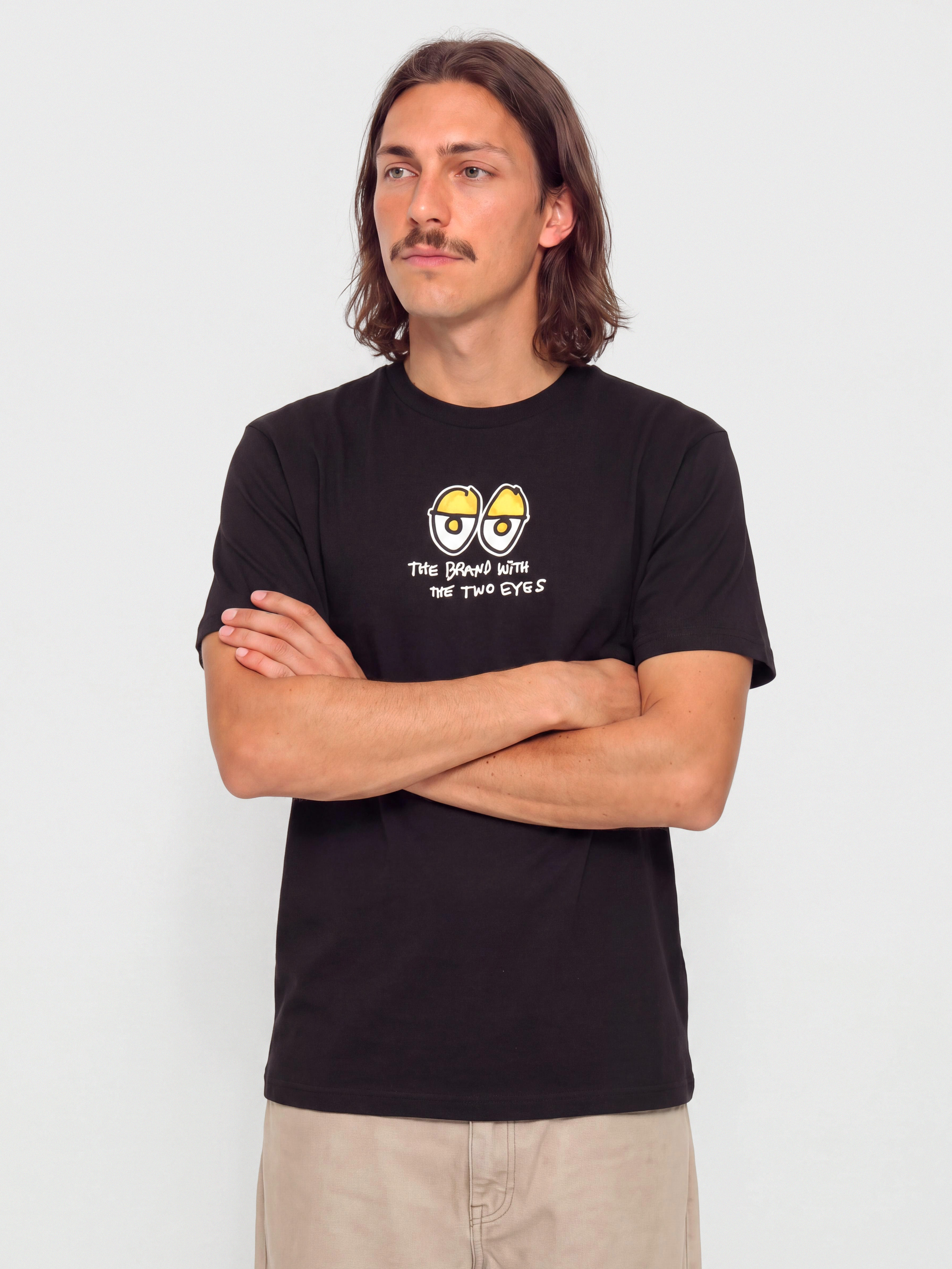T-shirt Krooked Two Eyes Fill (black w/multi color print)