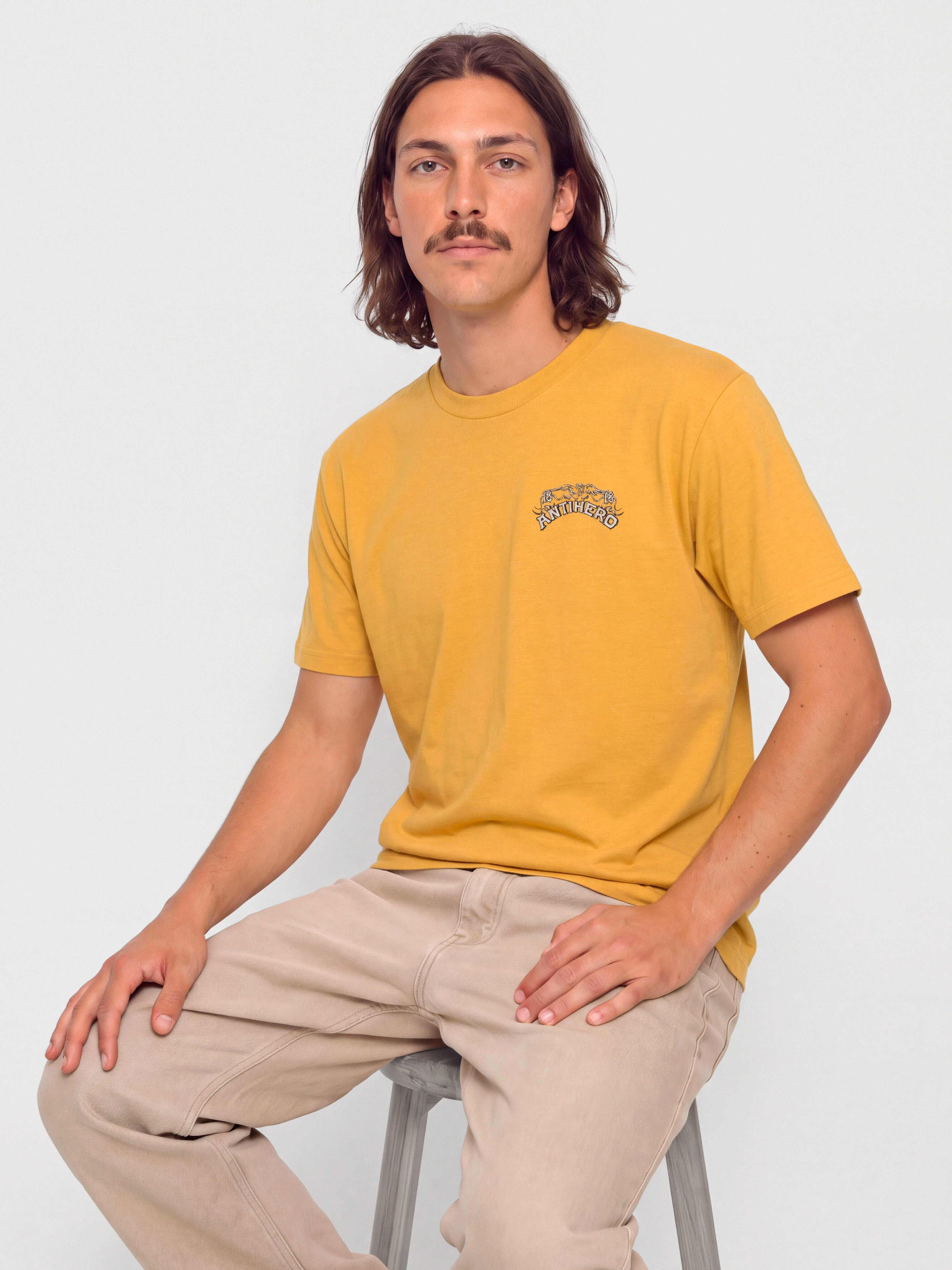 T-shirt Antihero Customs (heather mustard)