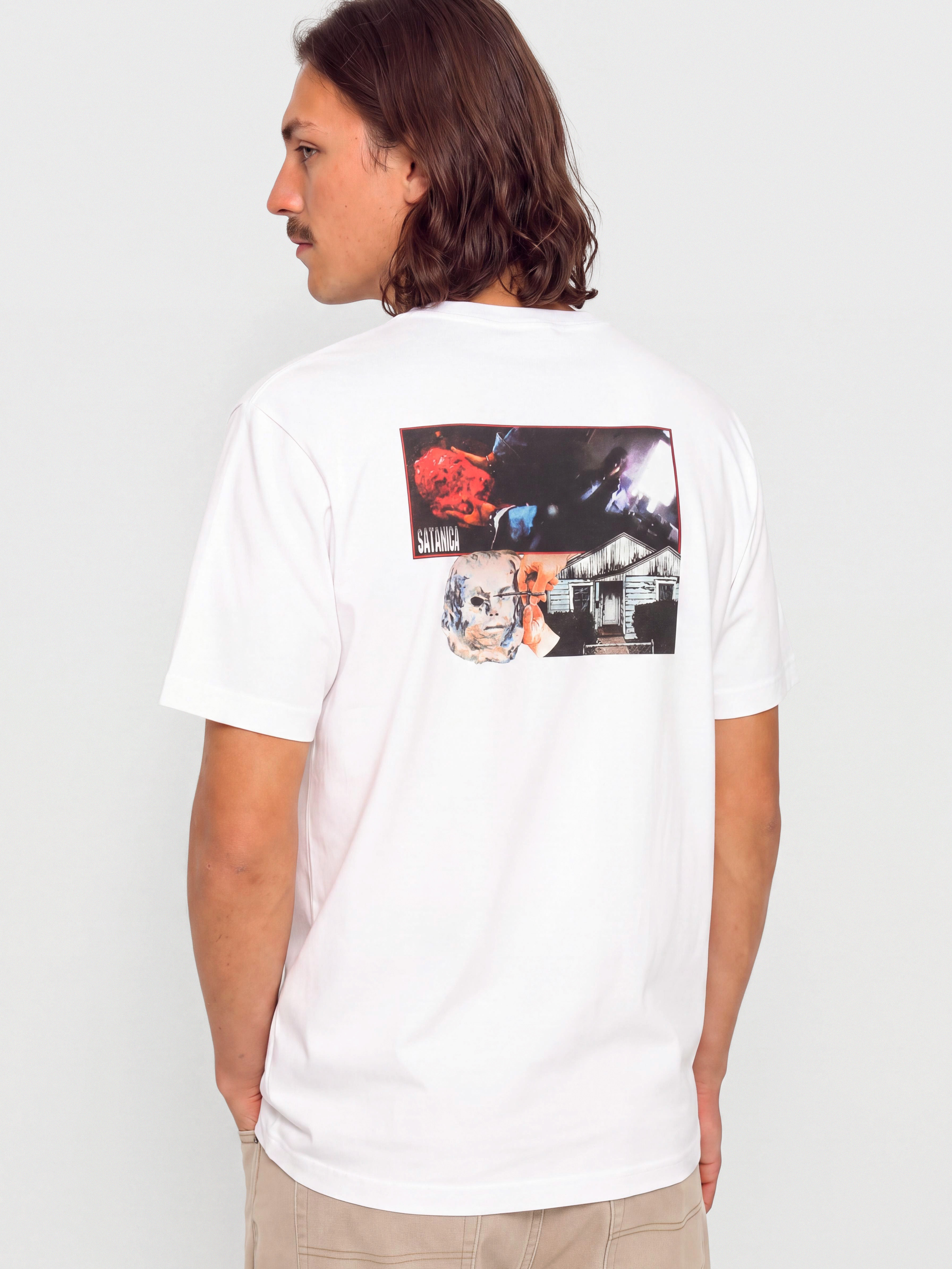 T-shirt Hockey Satanica (white)