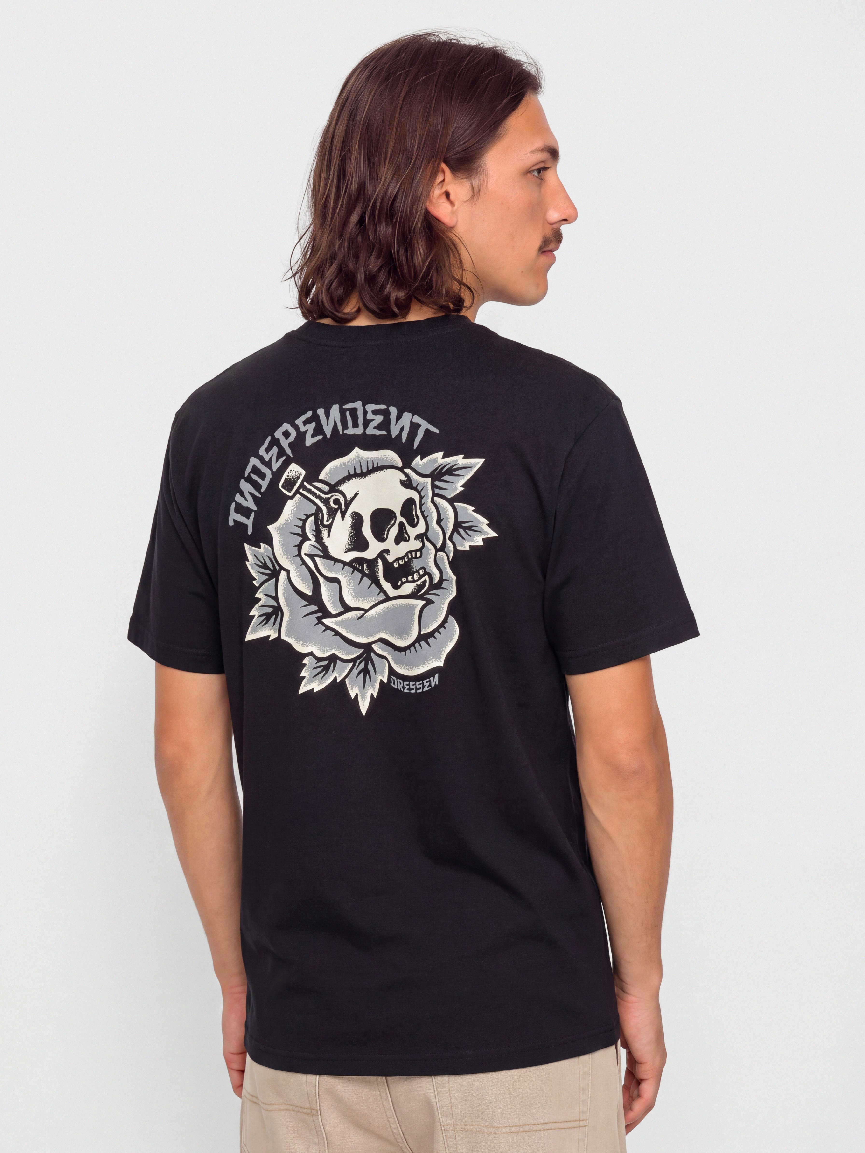 T-shirt Independent Dressen Skull Rose (black)