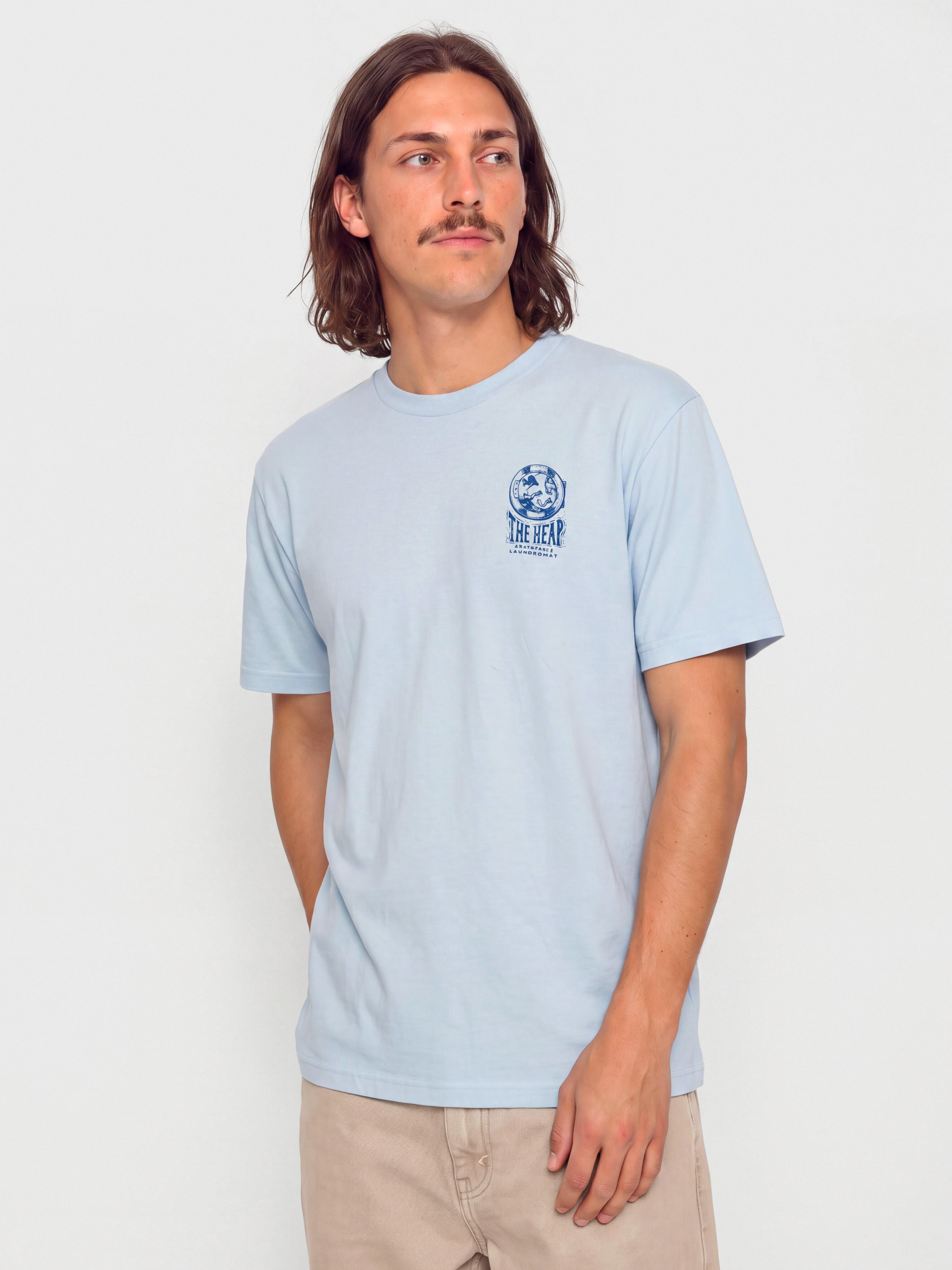 T-shirt Antihero The Heap (powder blue w/dk blue prints)