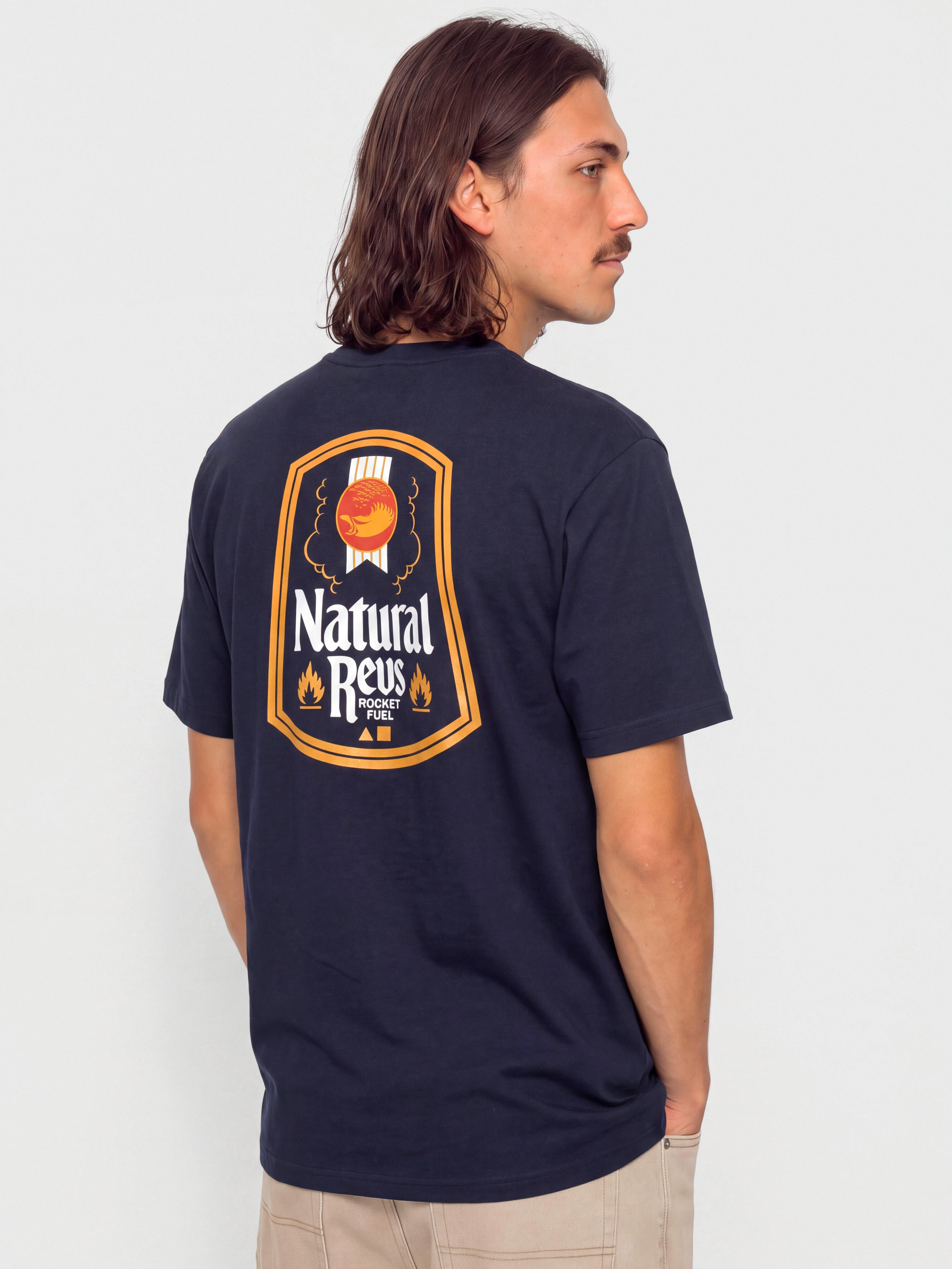 T-shirt Antihero Natty Revs (navy w/multi color prints)