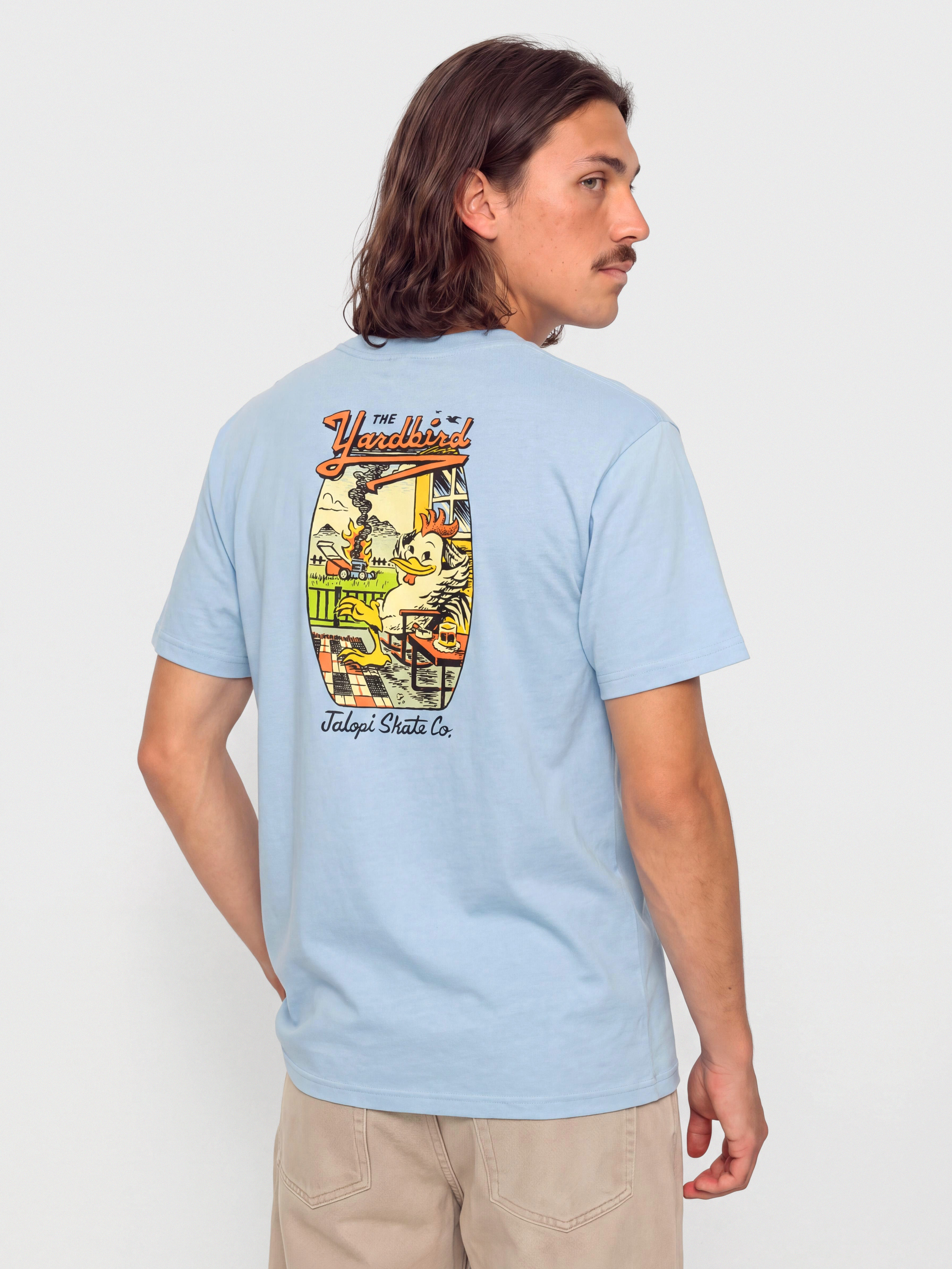 T-shirt Antihero Jalopi Yardbird (heather light blue)