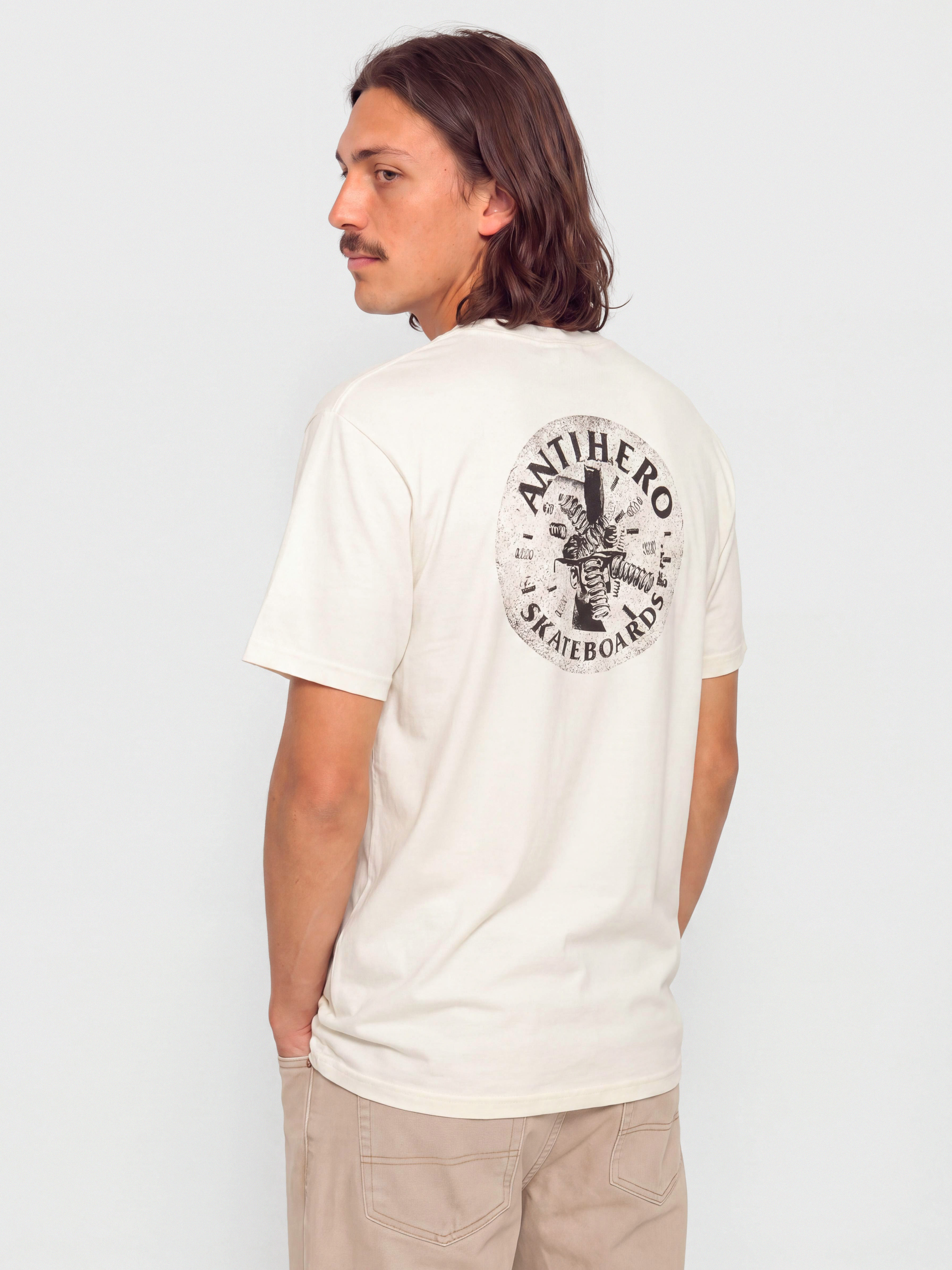 T-shirt Antihero Engineering (heather cream w/black prints)