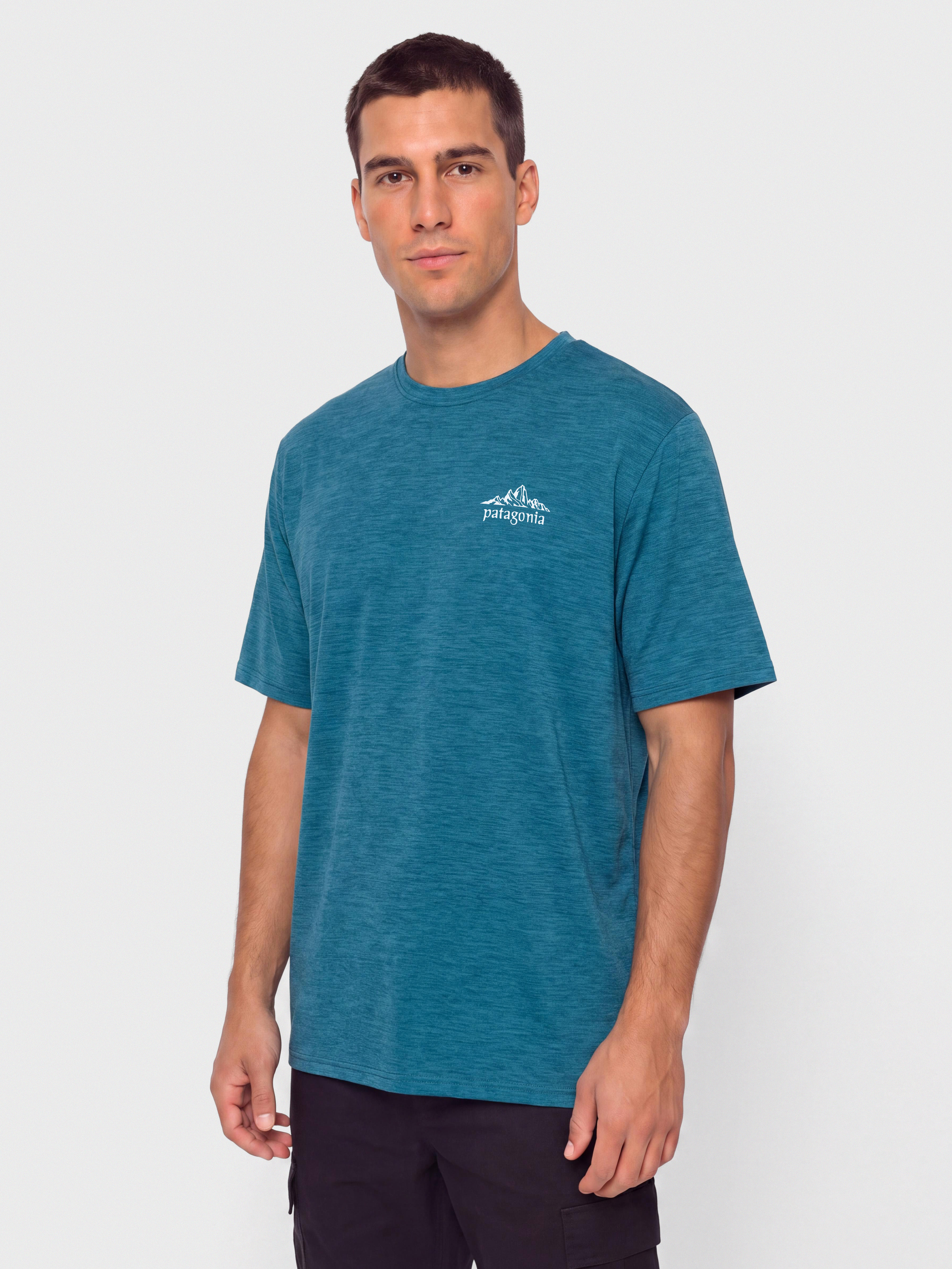 T-shirt Patagonia Cap Cool Daily Cloud Crag (glacial blue light glacial blue x dye)