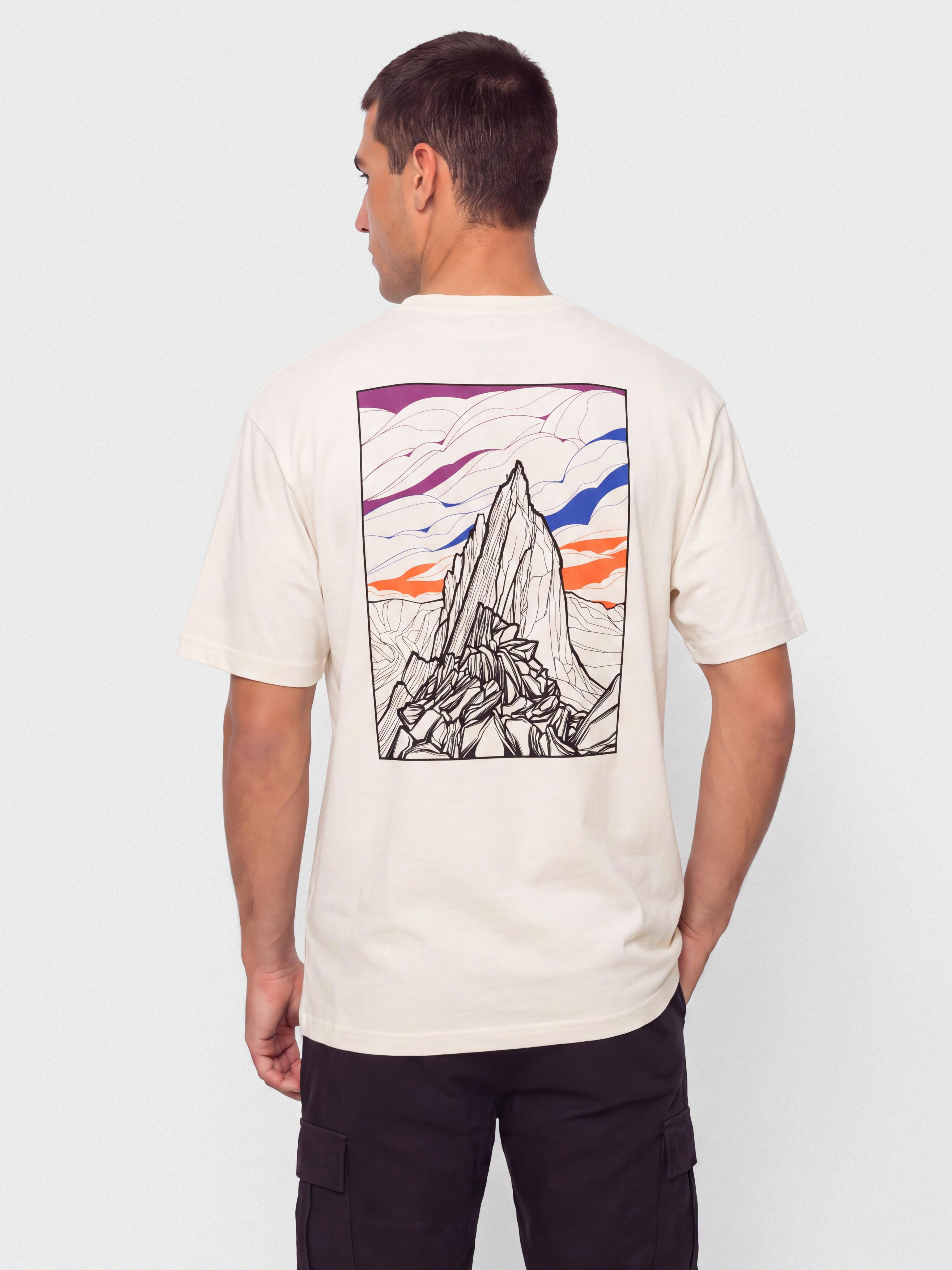 T-shirt Patagonia Cloud Crag (undyed natural)