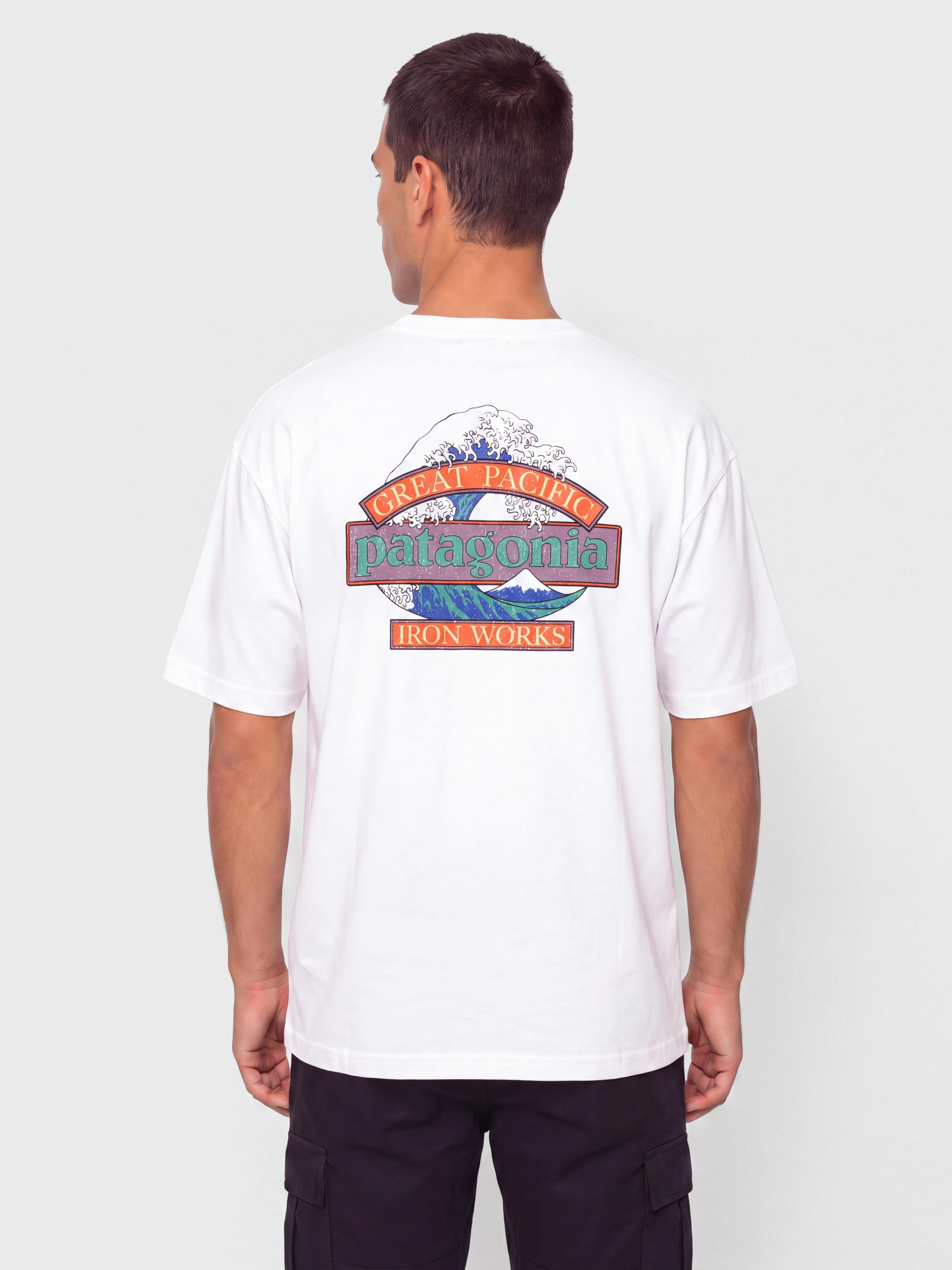 T-shirt Patagonia Great Waves Responsibili (fiber white)
